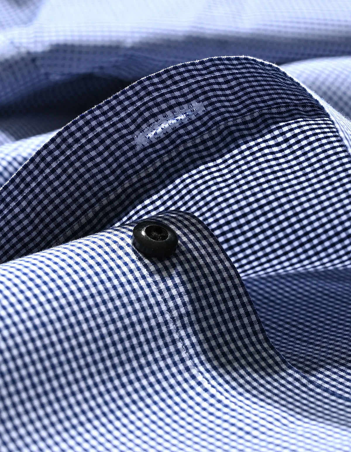 Men's Royal Blue Mini Check Shirt