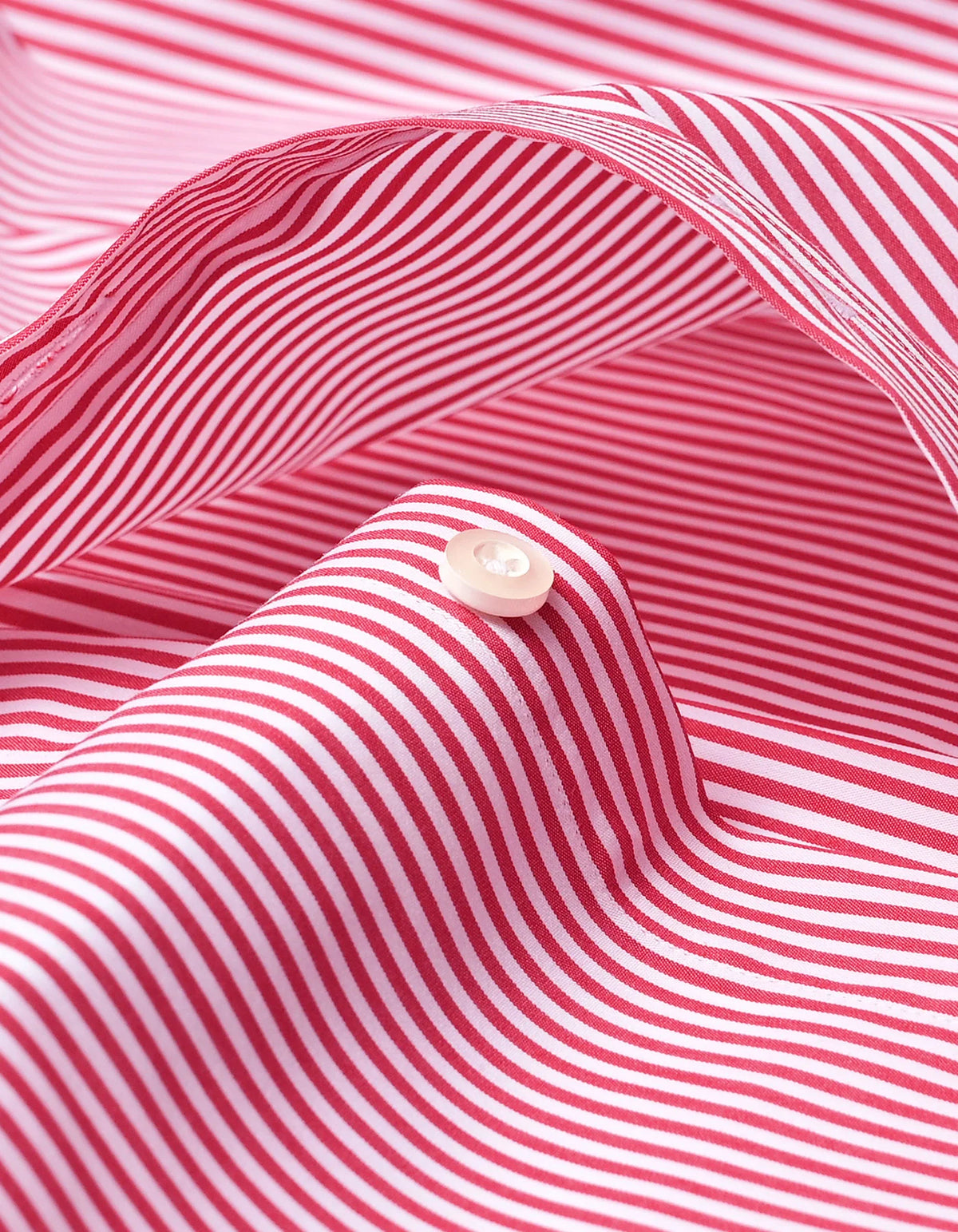 Brian Oak Men's Red Striped Shirt with Contrast Collar | Stylish Cotton Casual Wear
