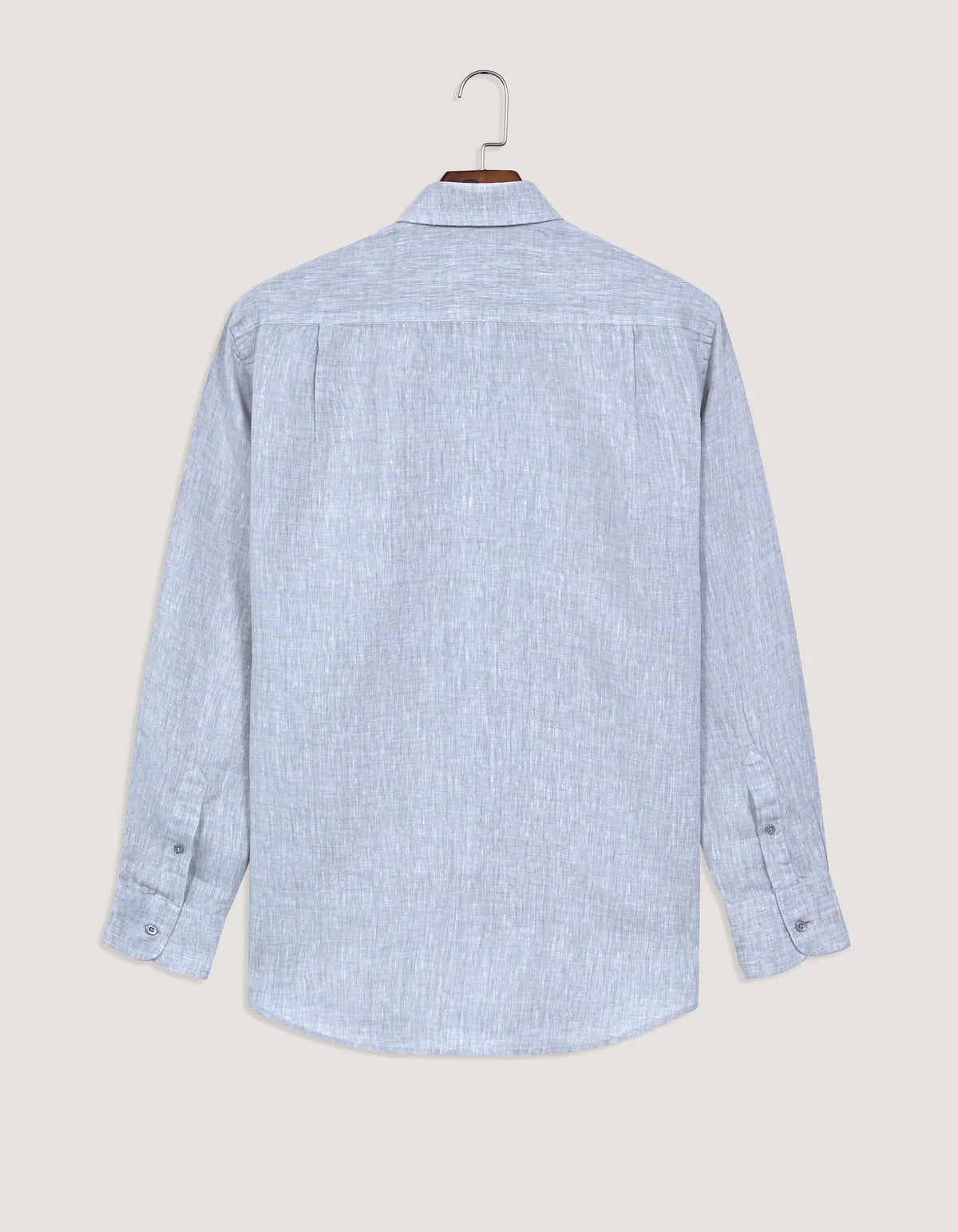 Men's Pure Linen Shirt - Light Grey