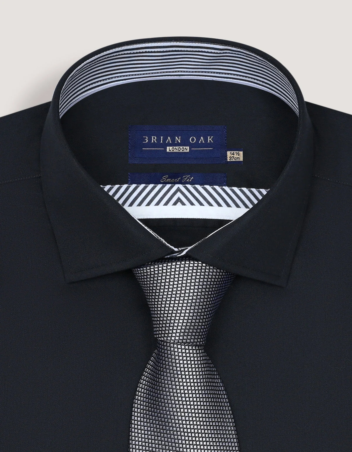Easy Care Black Satin Designer Shirt for Men - Brian Oak Stylish & Versatile