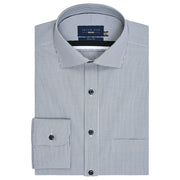 Men's Grey And White Checkered Shirt