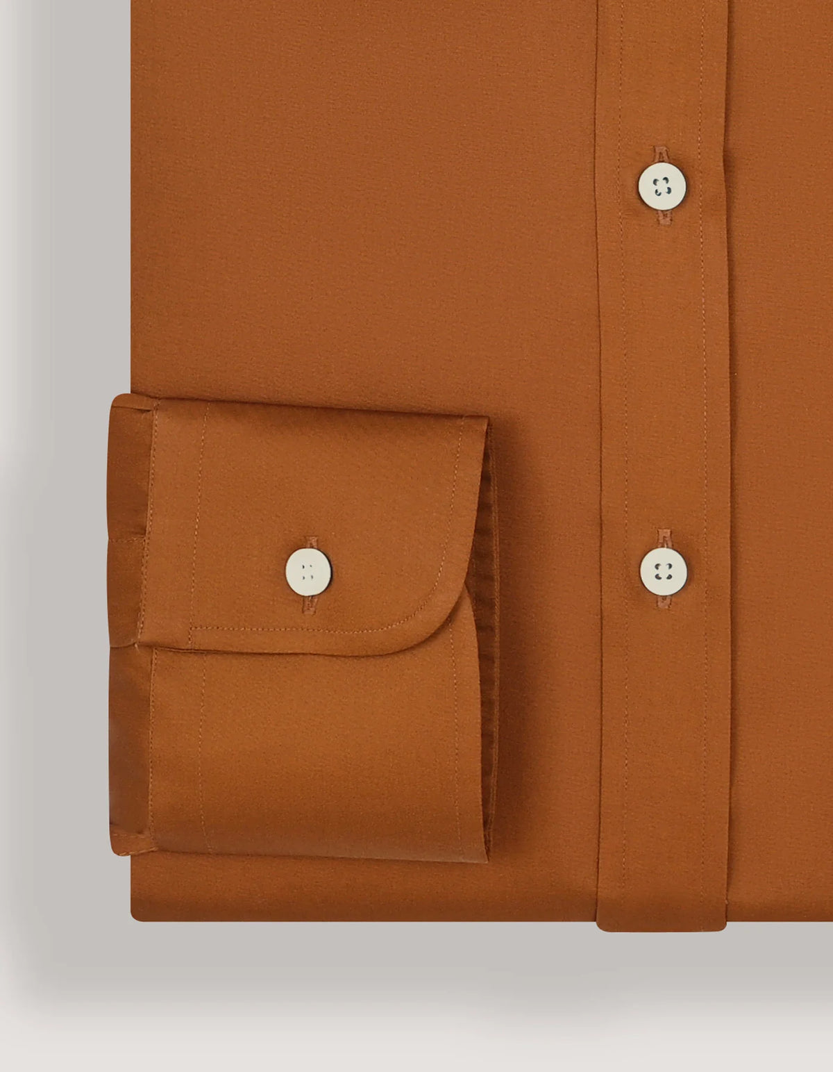 Men's Light Brown Satin Dress Shirt