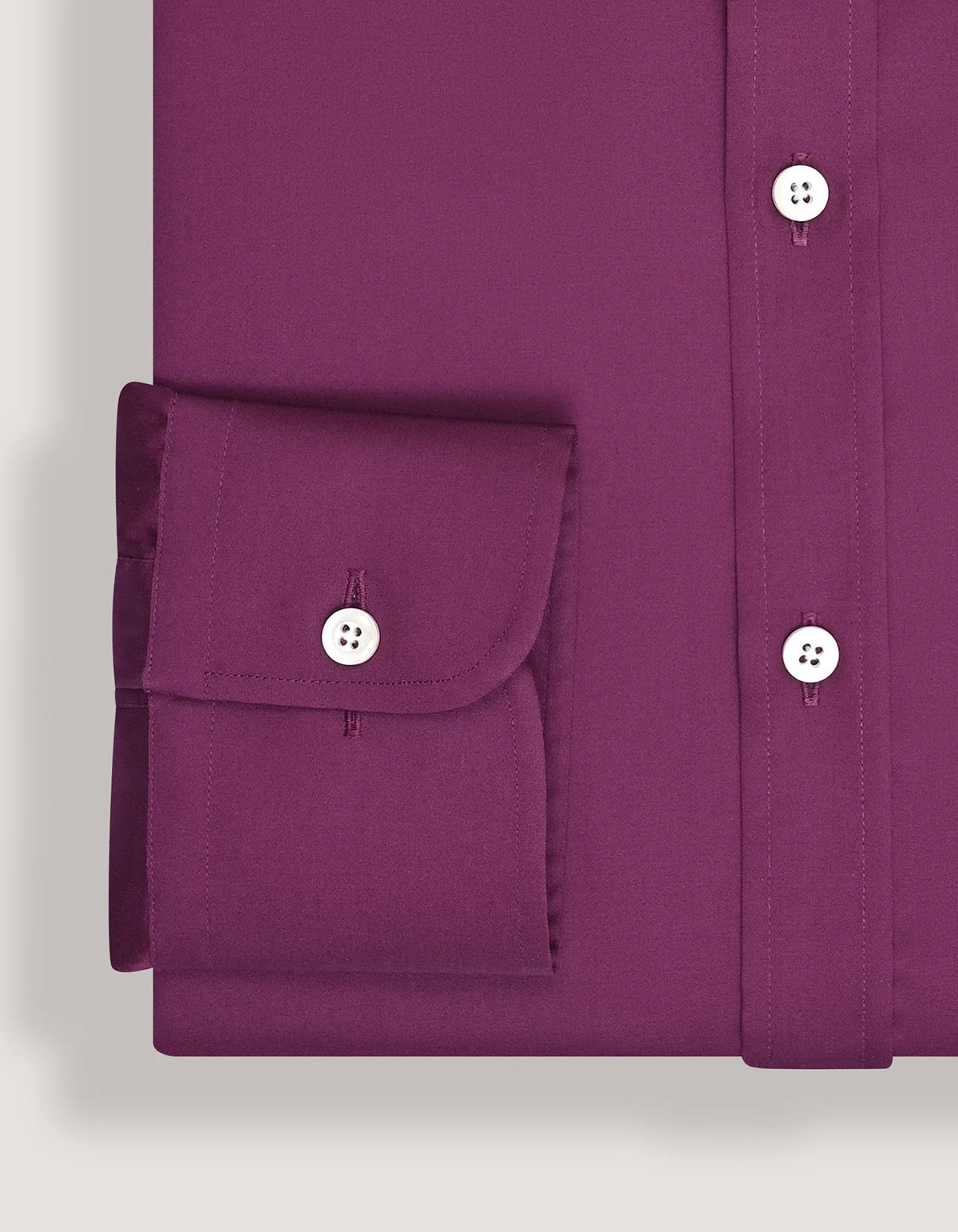 Men's Smart Fit Plum Satin Dress Shirt