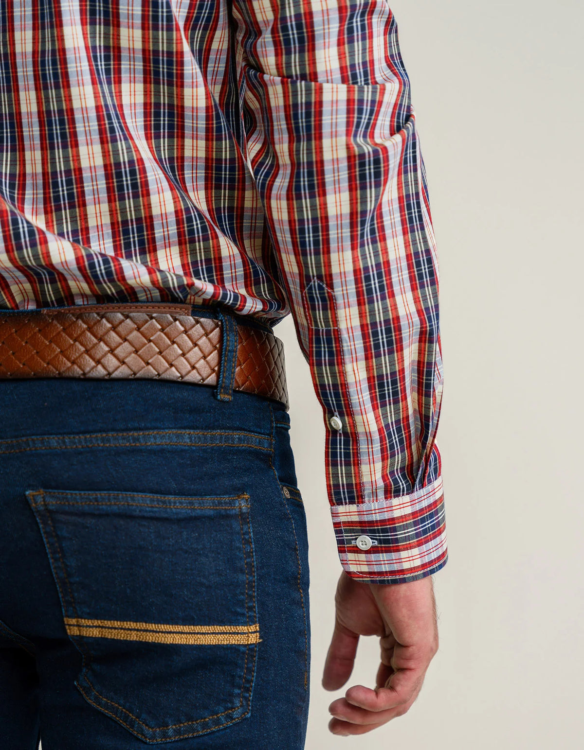 Men's Multicolour Casual Check Shirt