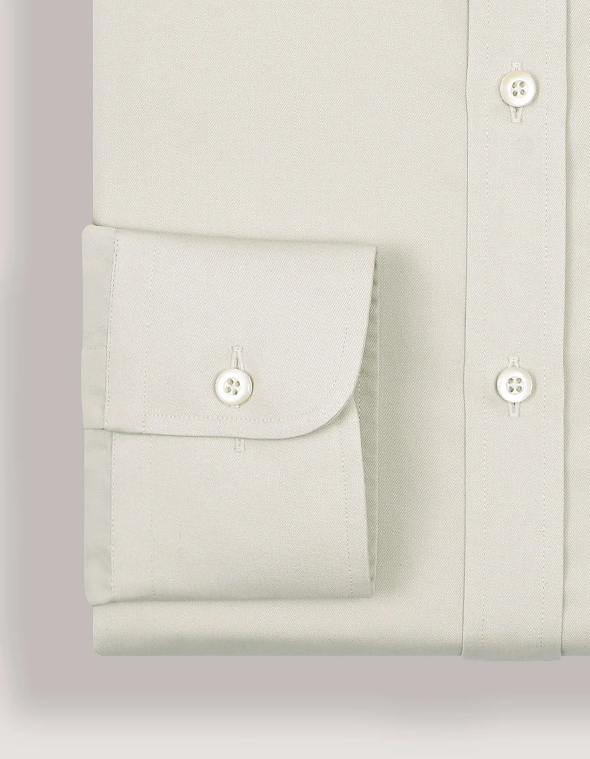 Men's Easy Iron Beige Dress Shirt