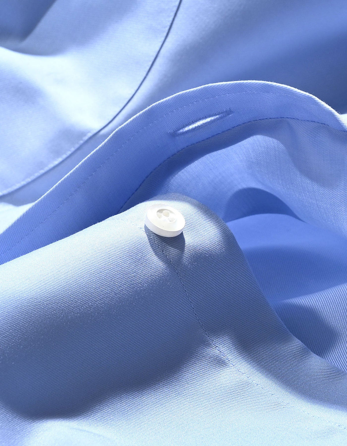 Men's Sky Blue Pure Cotton Dress Shirt