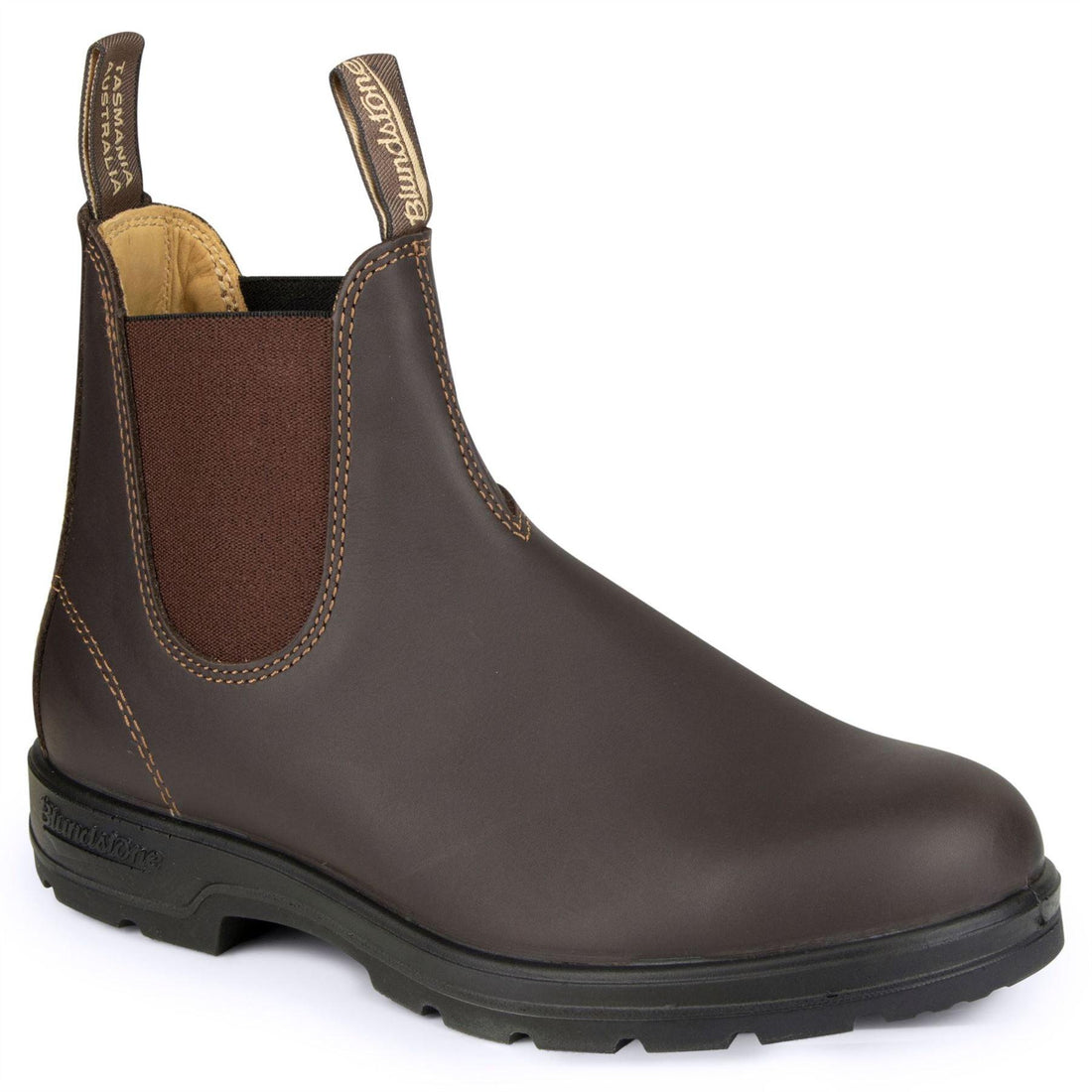 Blundstone 550 Walnut Brown Leather Australian Chelsea Ankle Boots - Knighthood Store