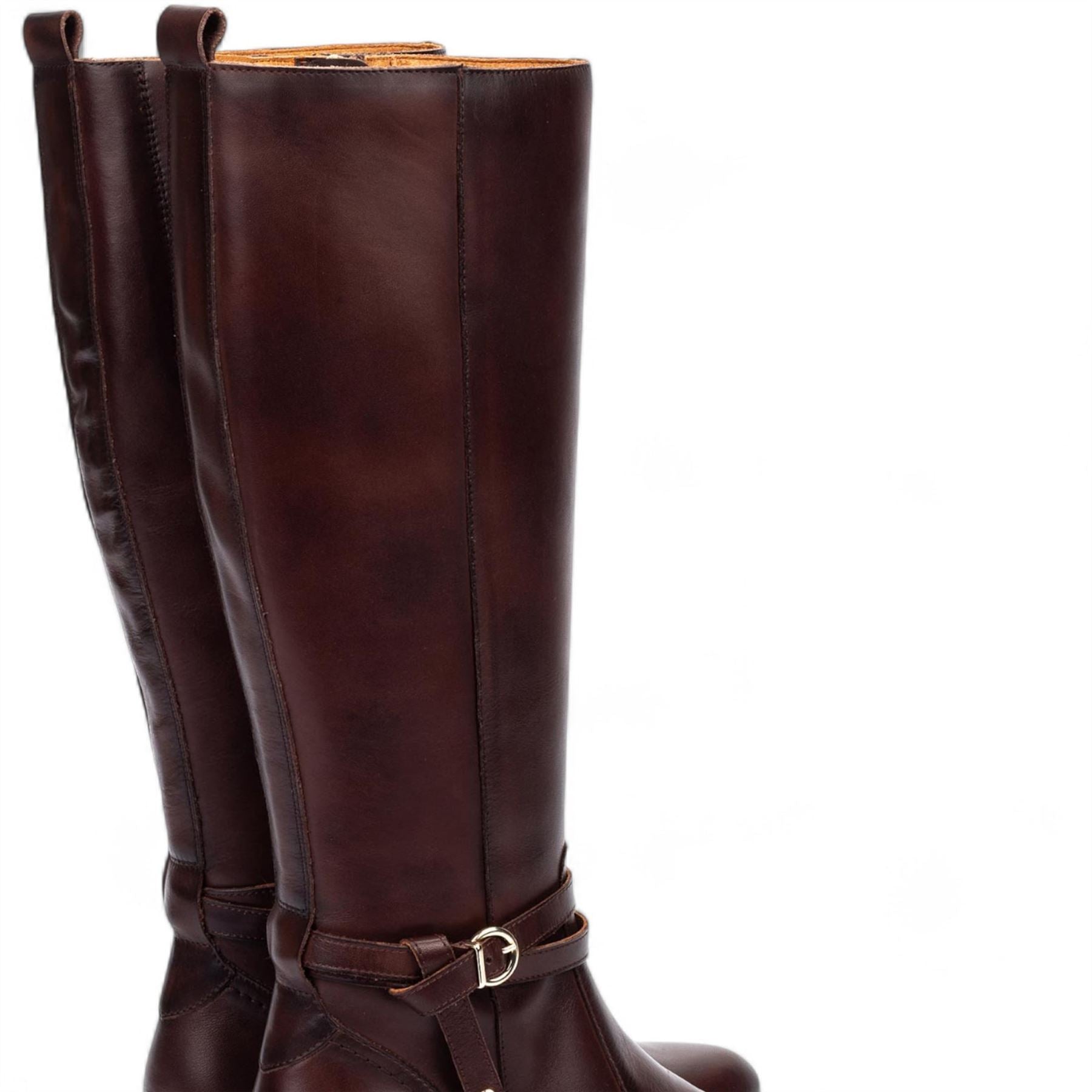 Daroca - Women's Caoba Brown Knee High Leather Boots