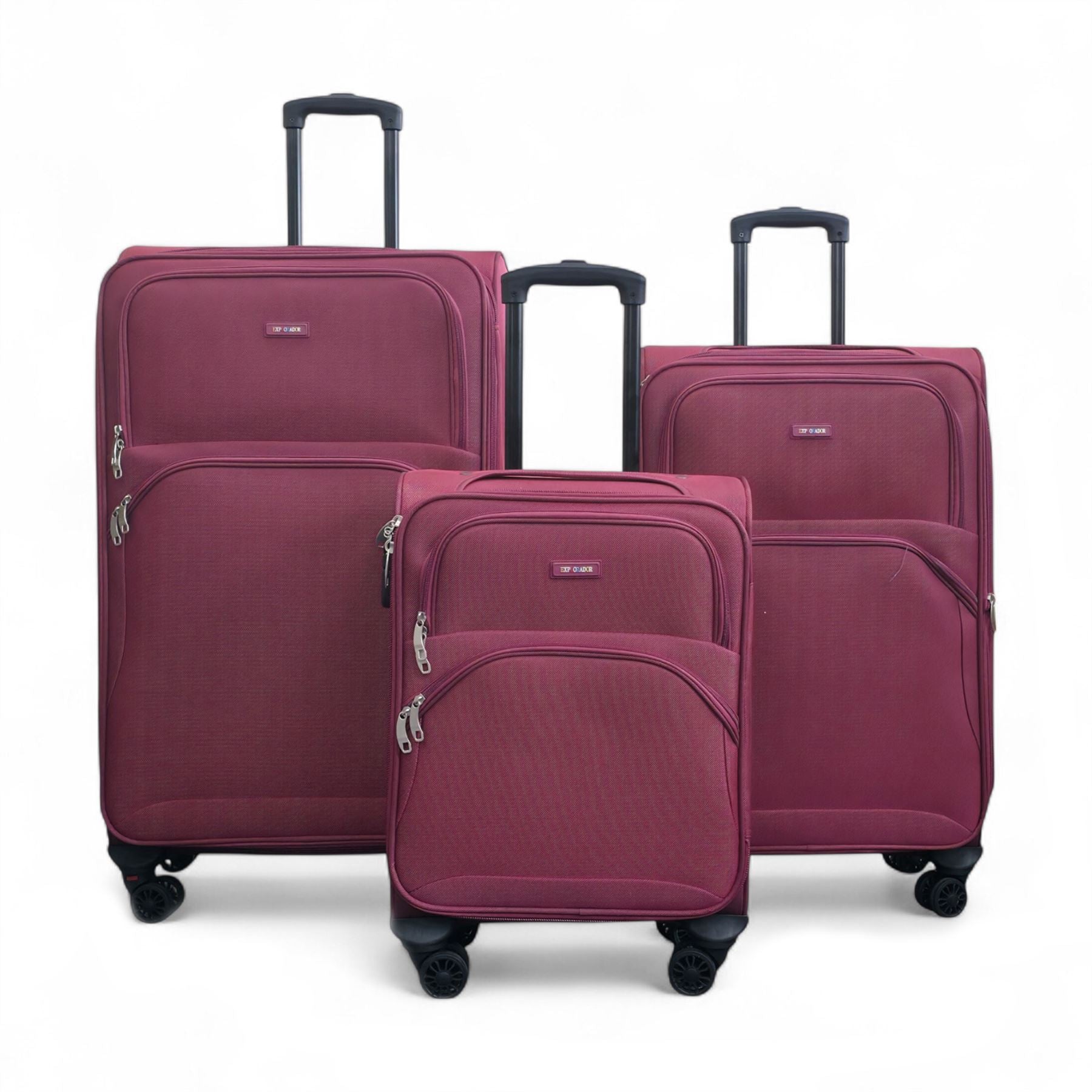 Lightweight Softshell Expandable Suitcase Travel Bag Set