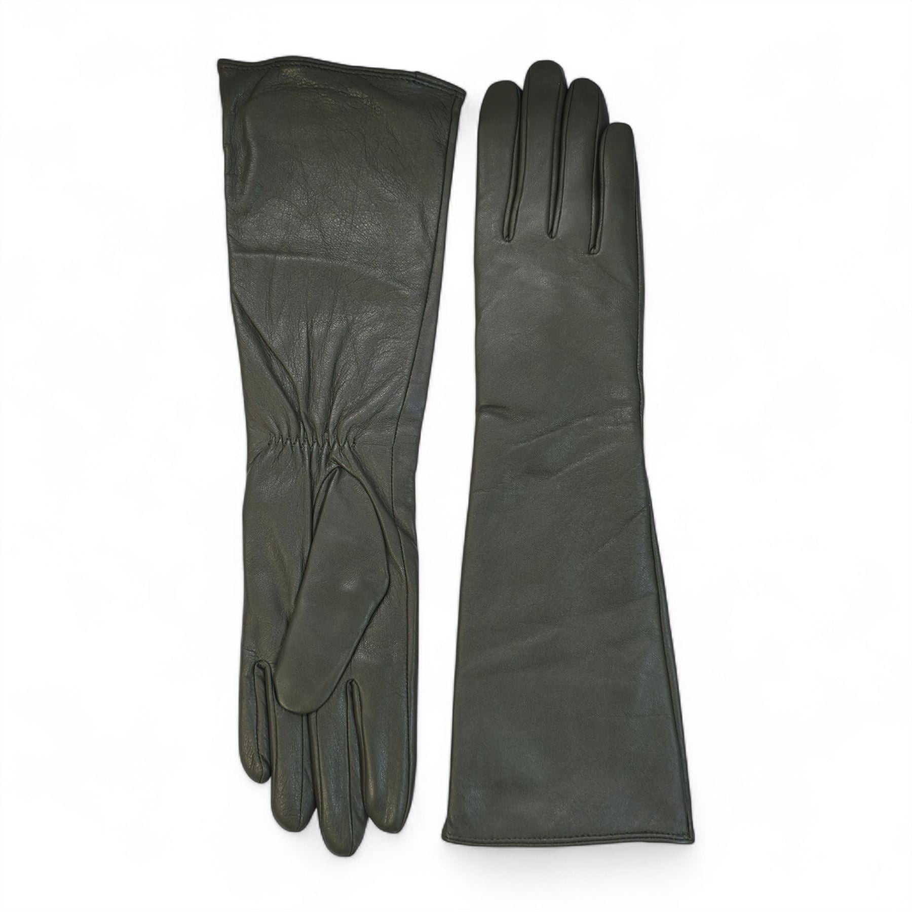 Women’s Genuine Sheepskin Leather Elbow Length Gloves