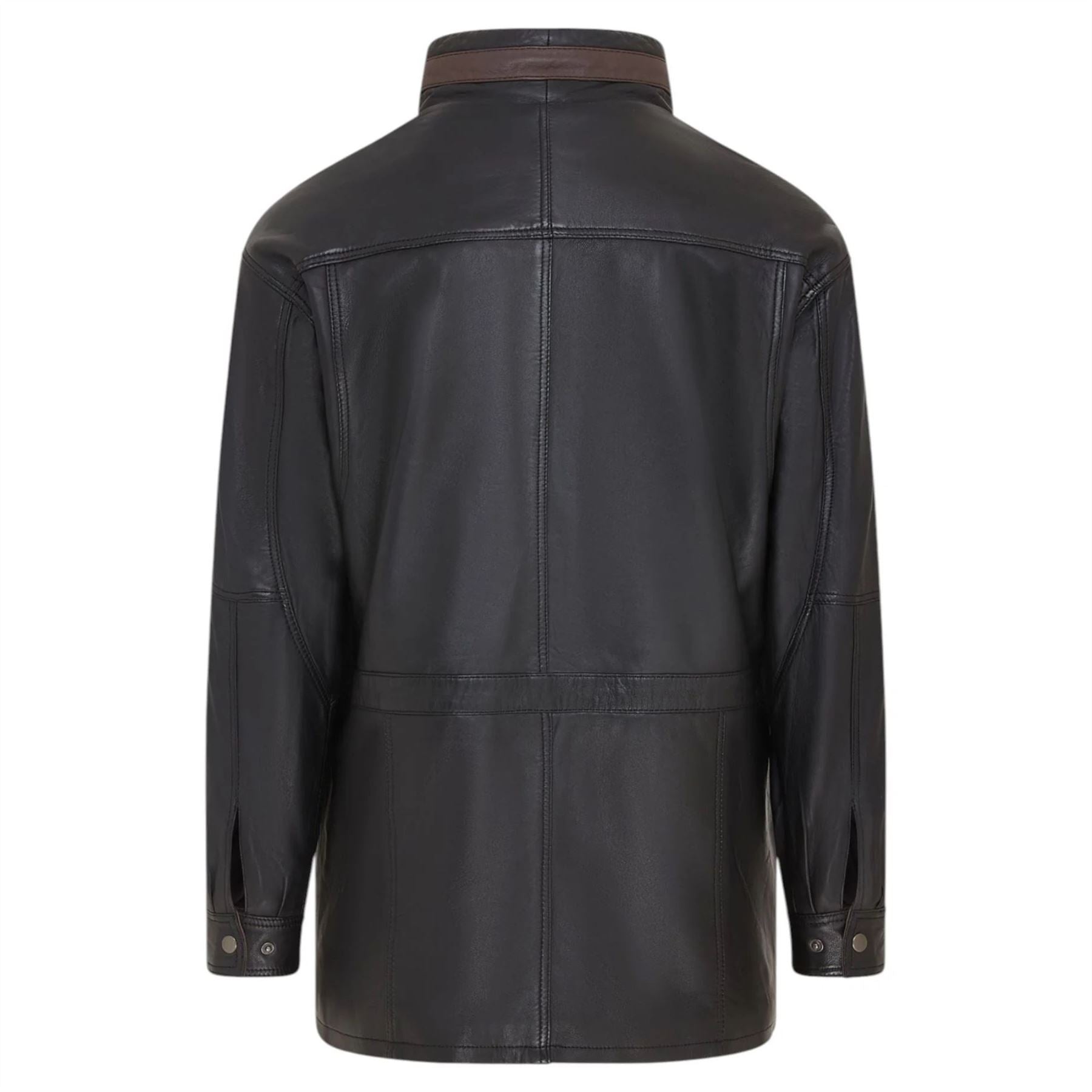 Men's Lambskin Leather Mid Length Jacket