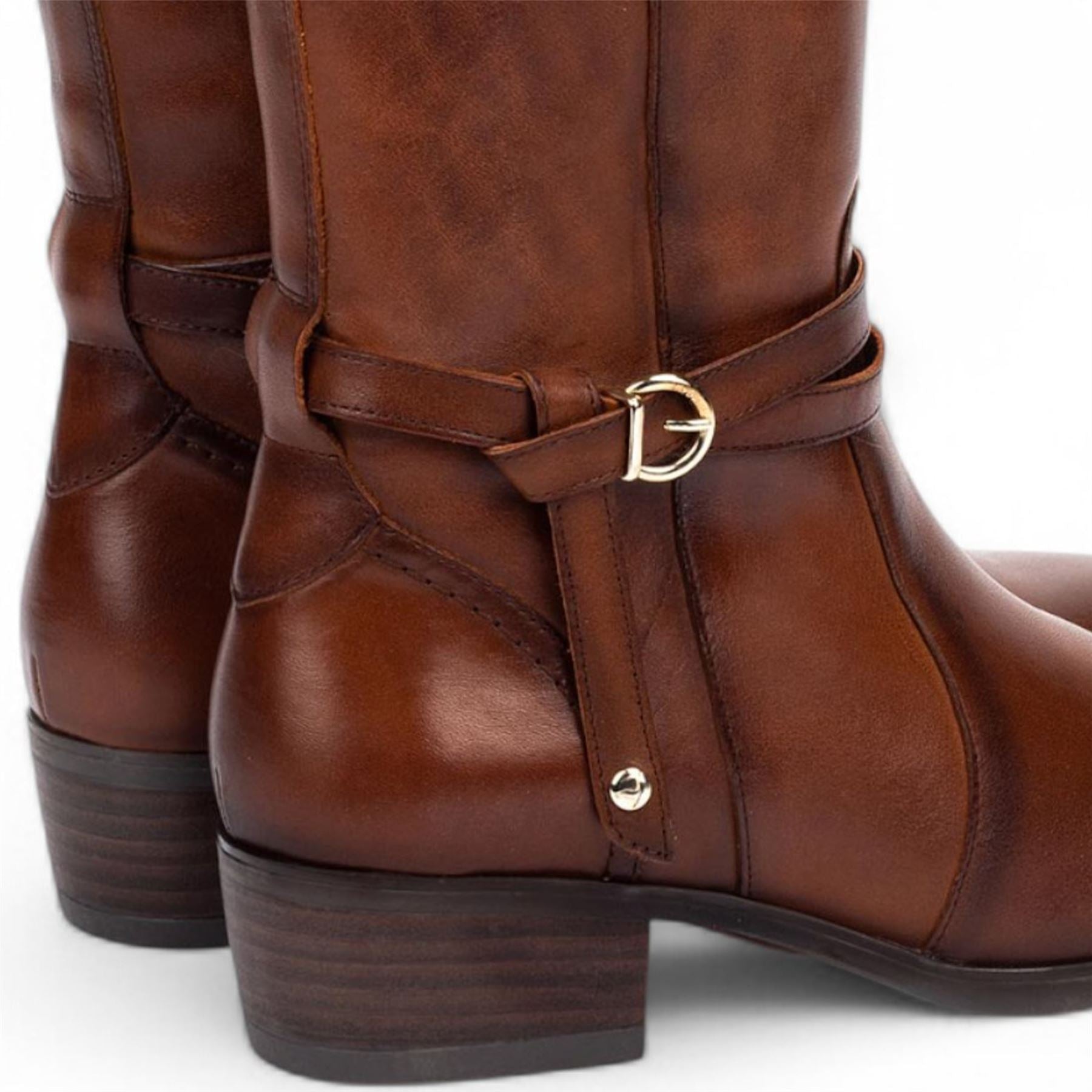 Daroca - Women's Cuero Brown Knee High Leather Boots