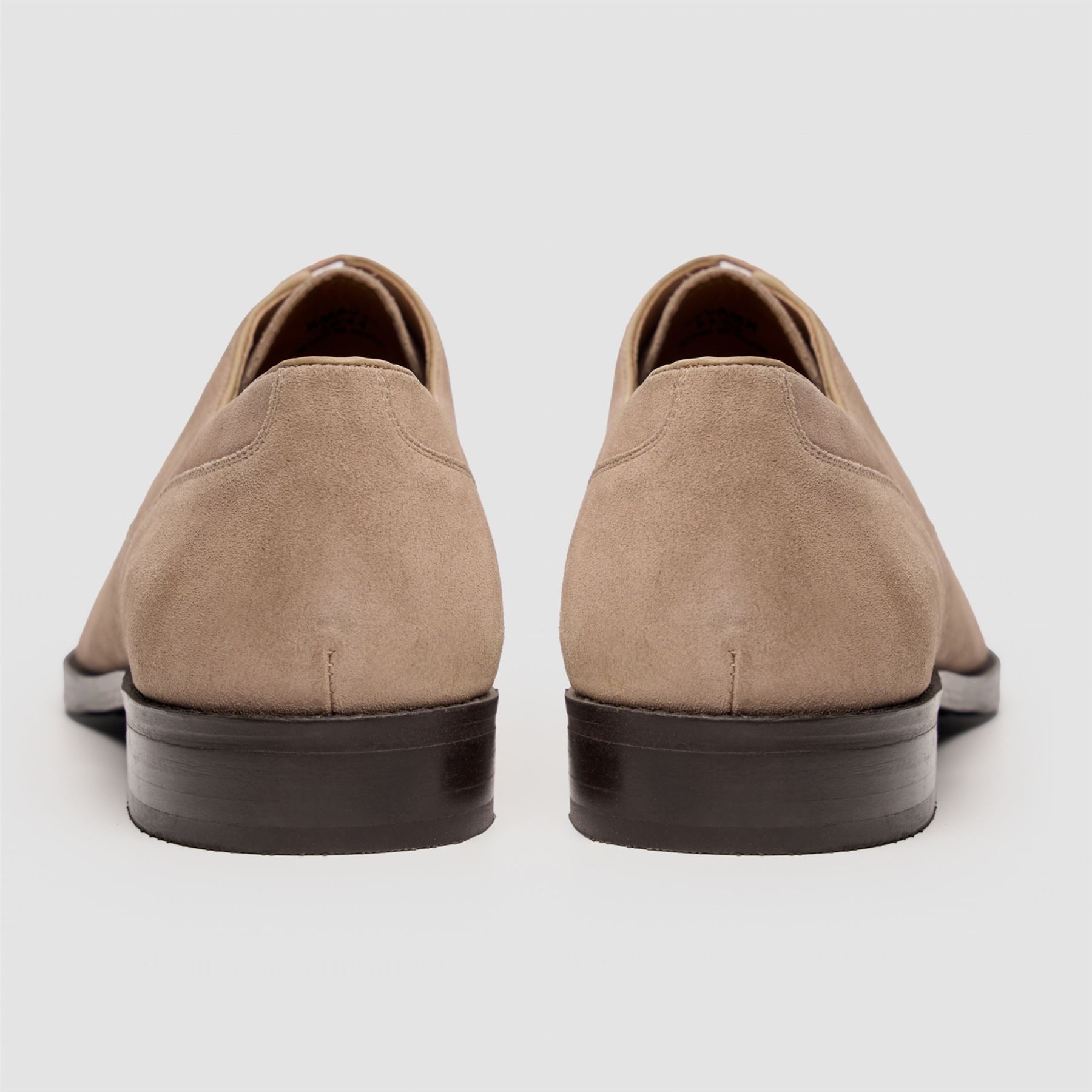 Brera - Men's Sand Suede Classic Lace-Up Derby Shoes