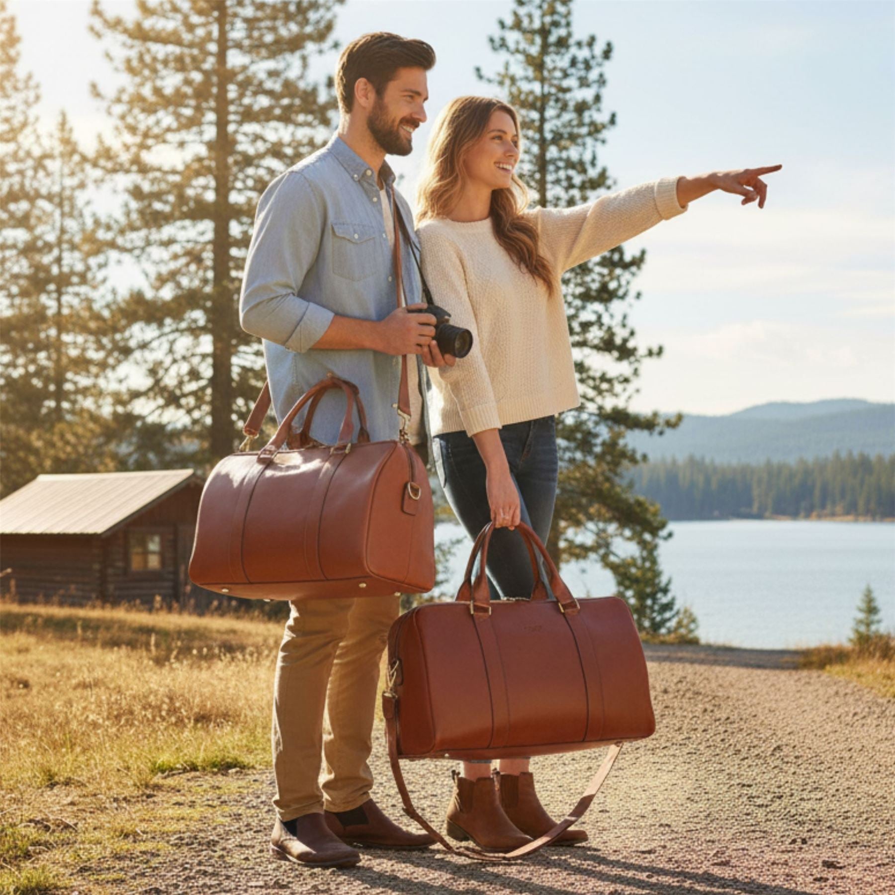 Atlas - Genuine Leather Vintage Duffle Bag