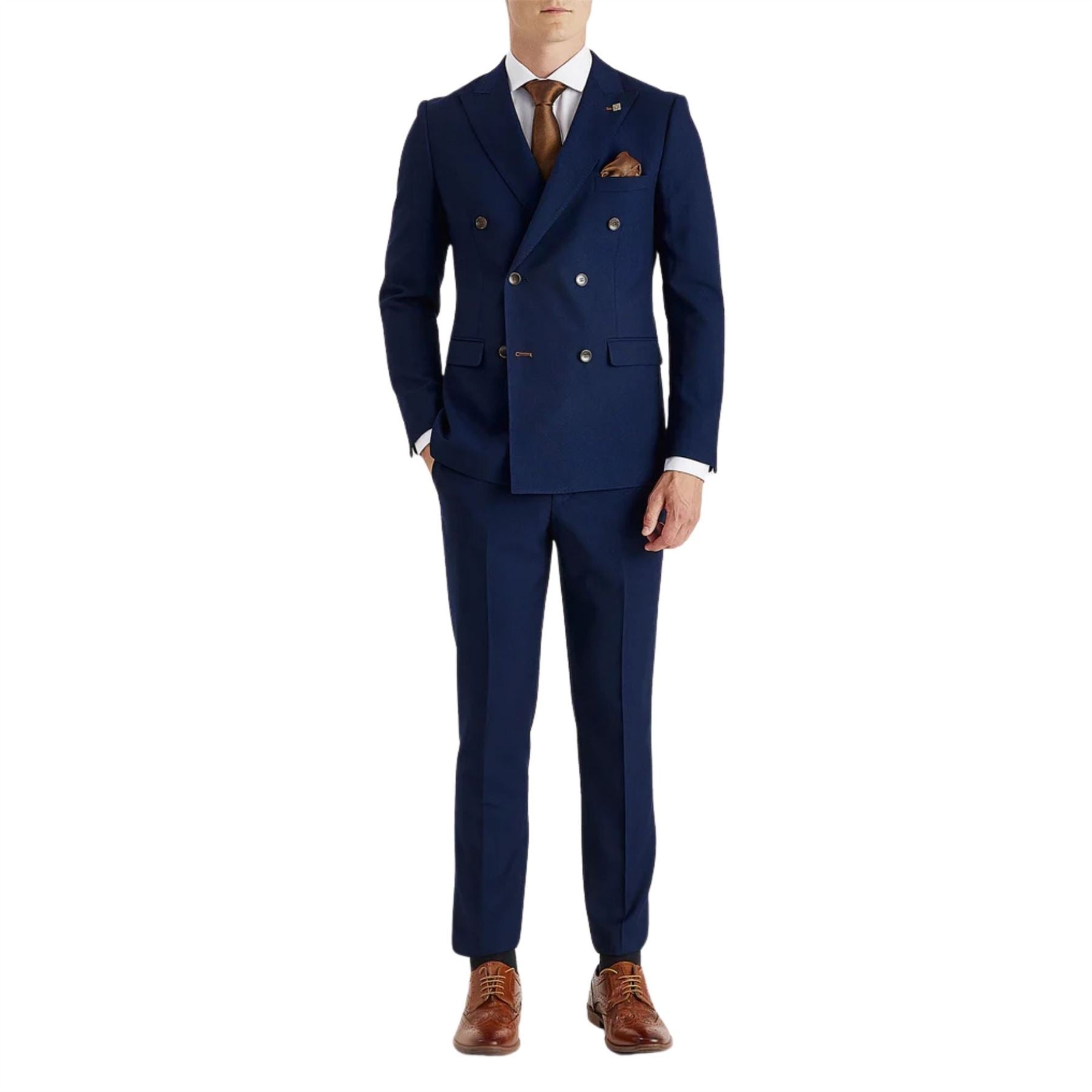 Mayfair - Men's Navy 2 Piece Double Brested Suit