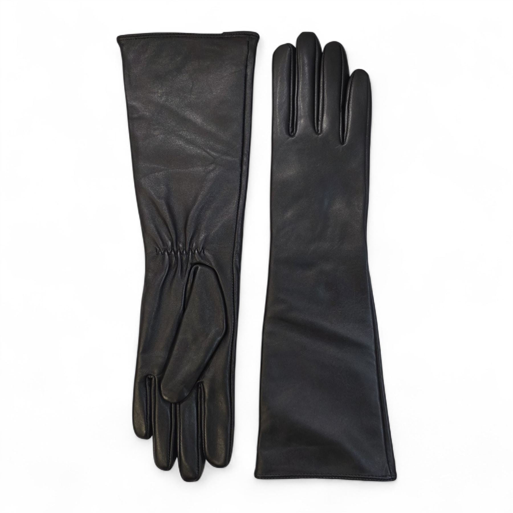 Women’s Genuine Sheepskin Leather Elbow Length Gloves