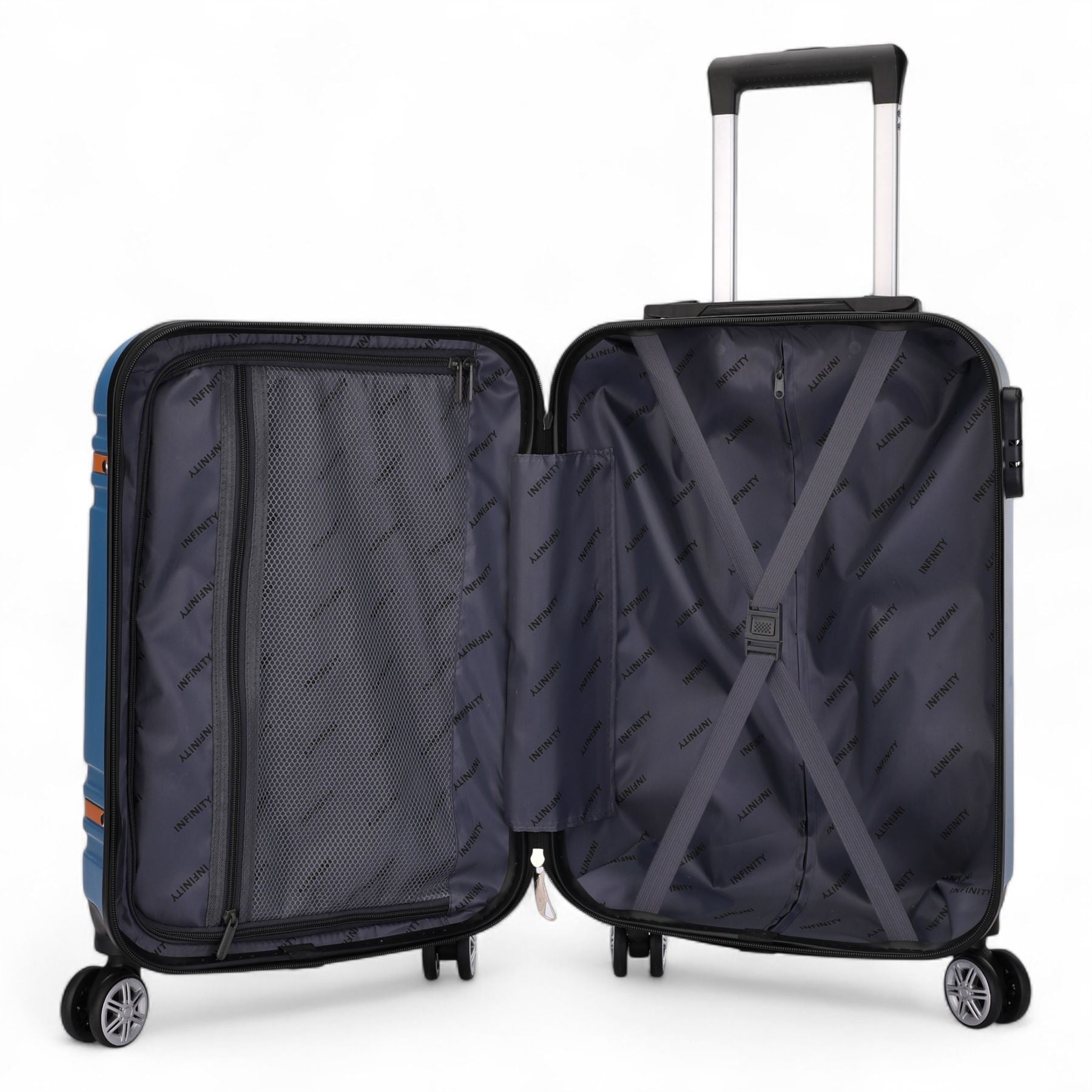 Hard Shell Modern 4-Wheel Luggage Suitcase Set