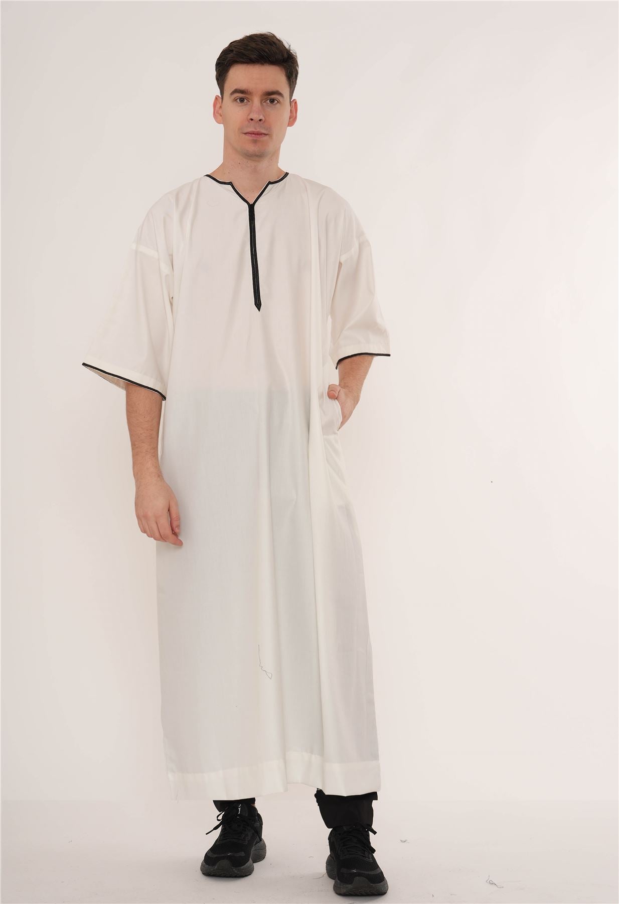 TT-006 - Men's Emirati Omani Half Sleeve Thobe