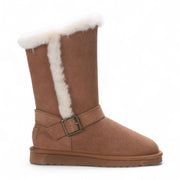 Redwood - Women's Brown Sheepskin Suede Winter Boots