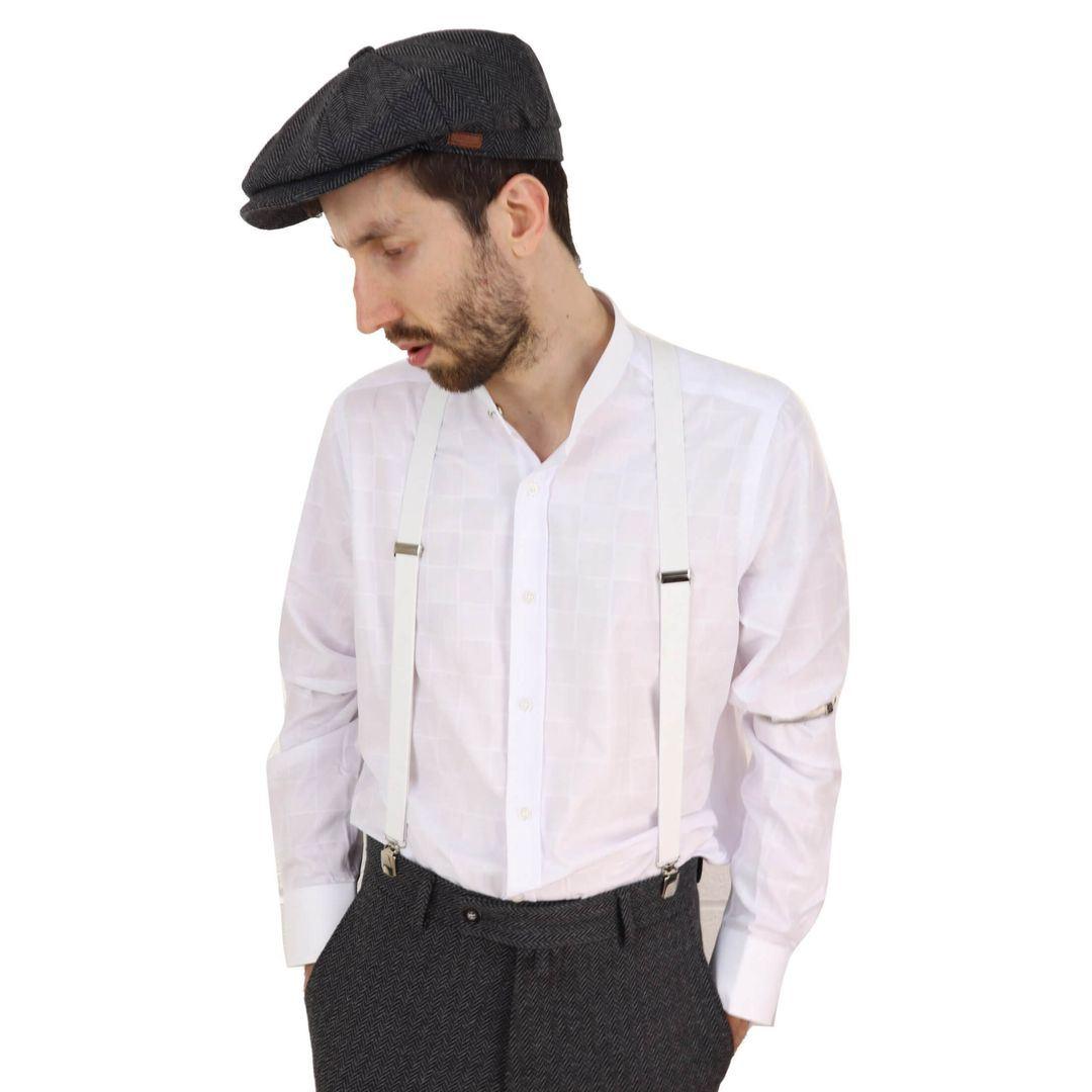 Mens Classic Vintage Retro Trouser Braces Suspenders 1920s Gatsby Blinders - Knighthood Store