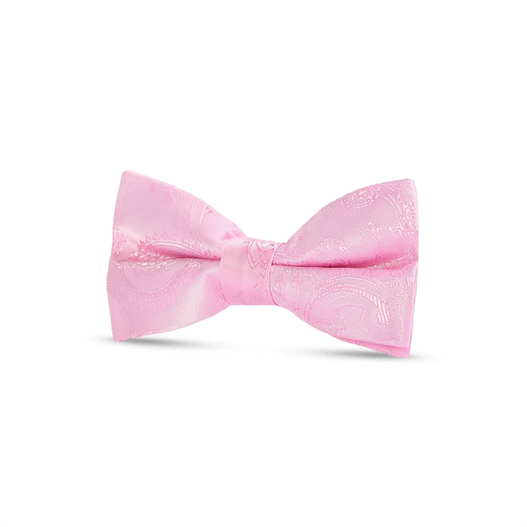 Boys Paisley Floral Satin Bow Tie