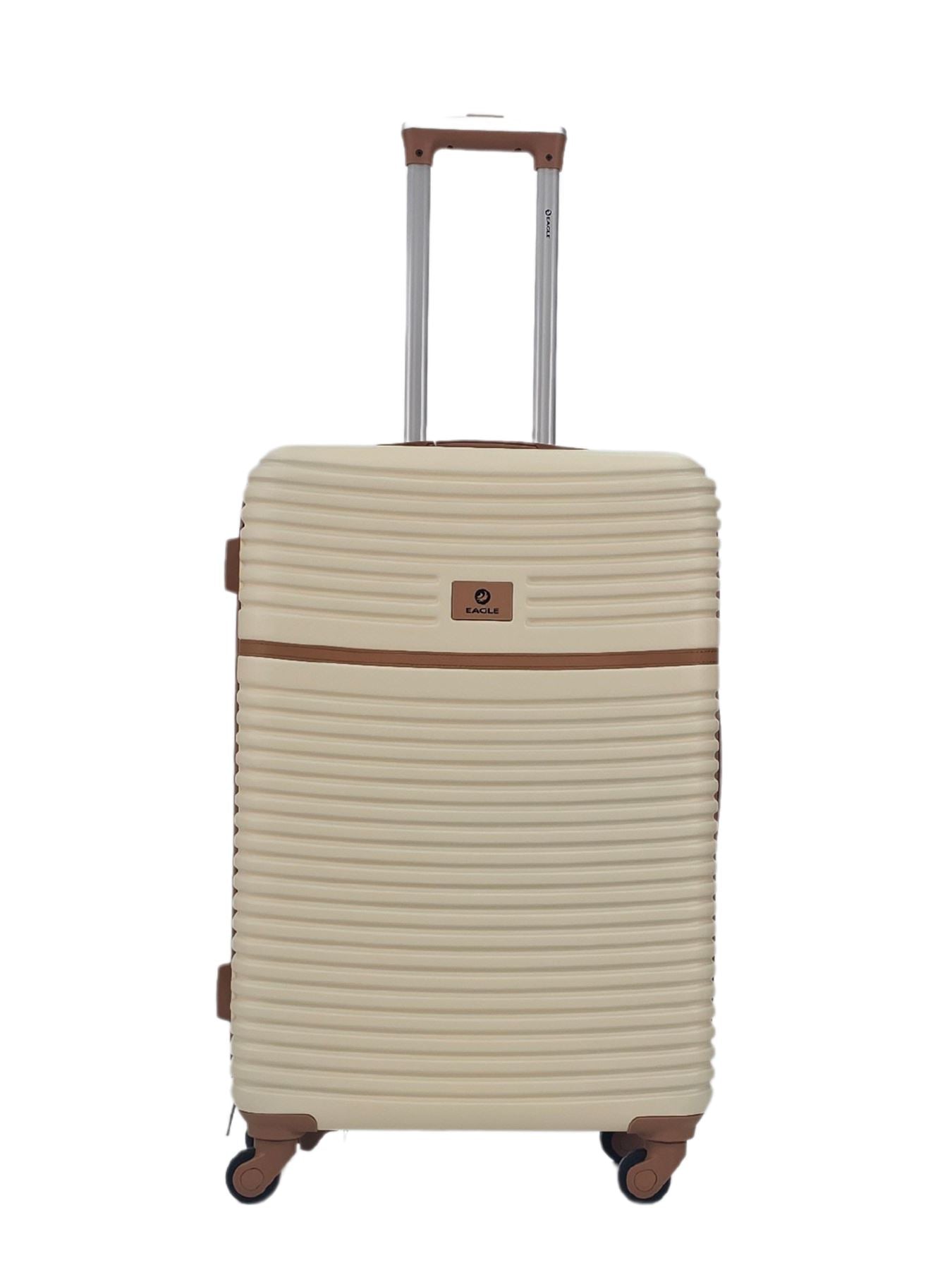 Hard Case Shell Suitcase Carry On Cabin Check In Combination Lock 3 Set