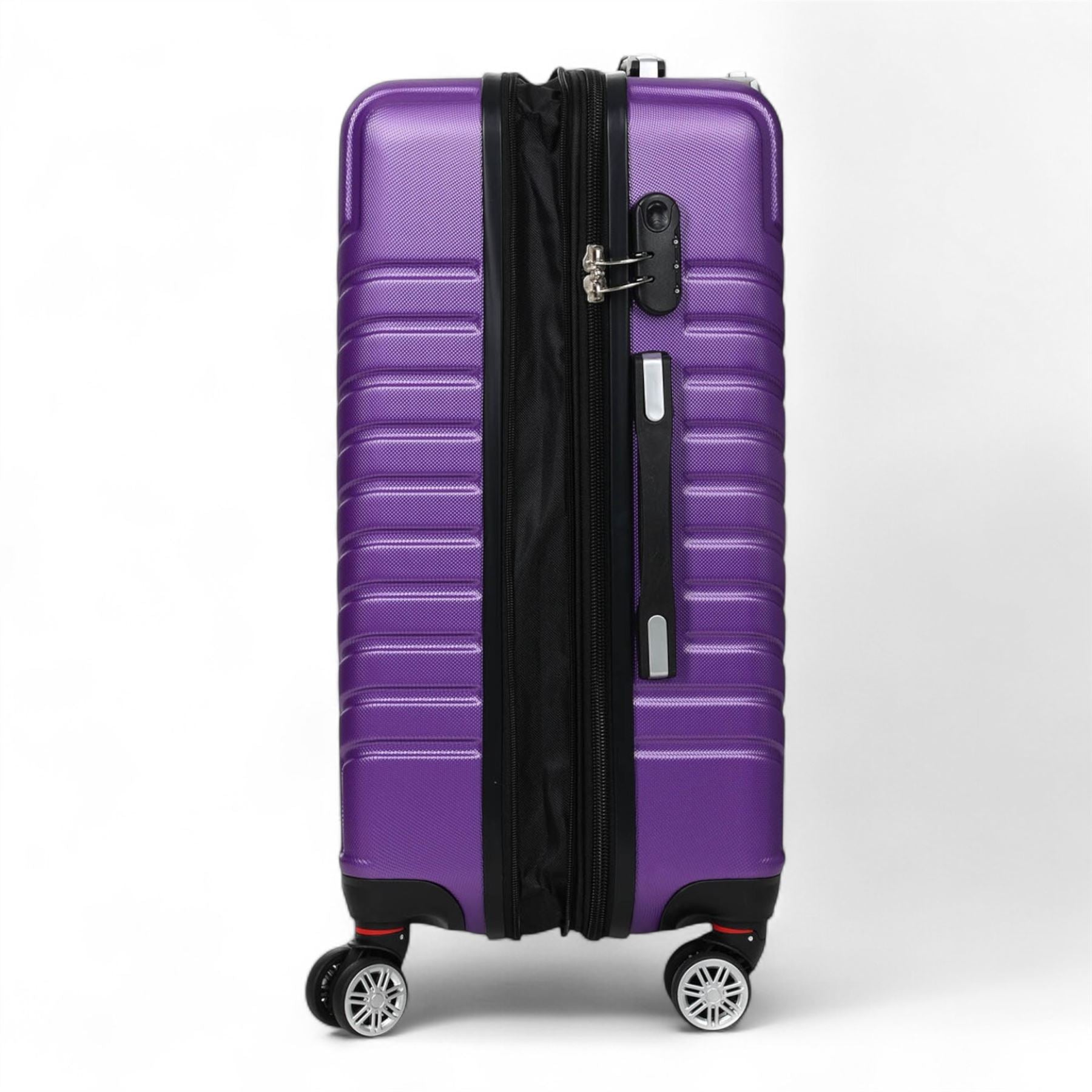 Hard Shell Luggage Set 8 Spinner Wheels ABS Suitcase