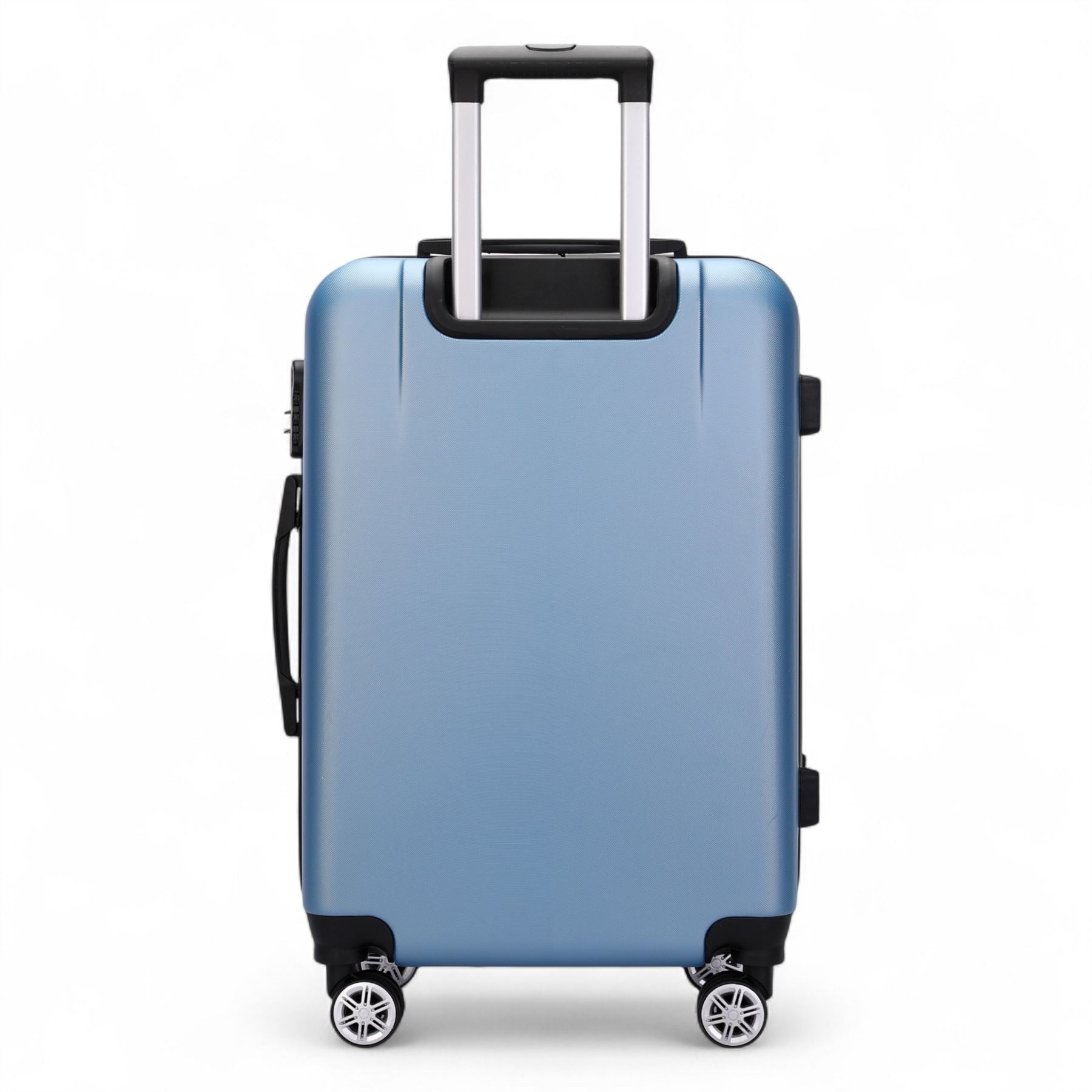 Hard Shell Modern 4-Wheel Luggage Suitcase Set