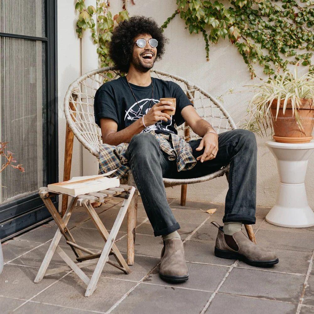 Blundstone 2036 Rustic Brown Low-Cut Leather Boots Low Classic Vintage Retro - Knighthood Store