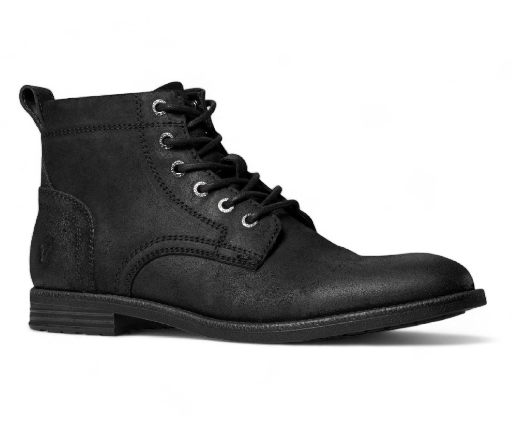 Sebastian - Men's Black Lace Up Leather Desert Boots