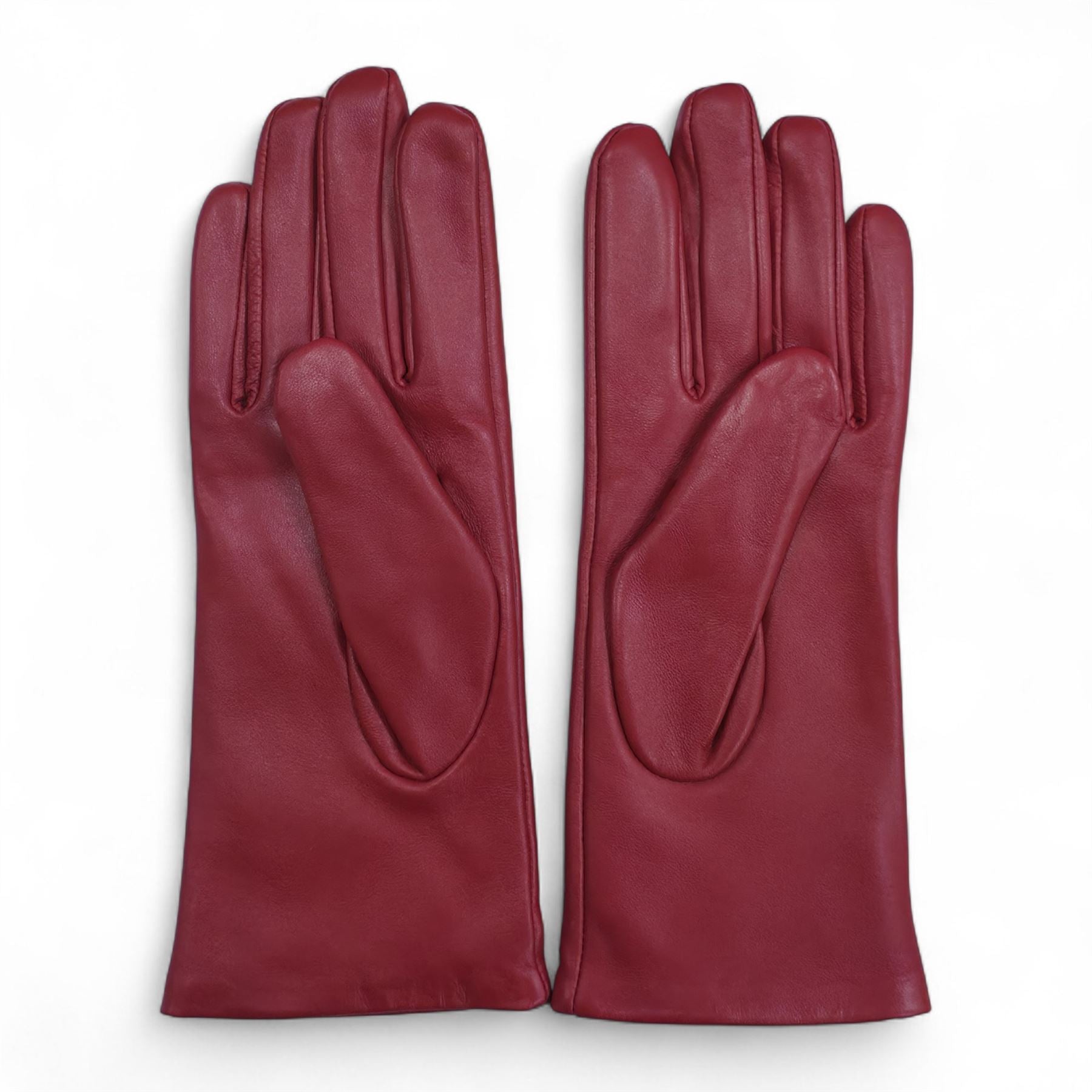 Women’s Leather Studded Wool Lining Fashion Gloves