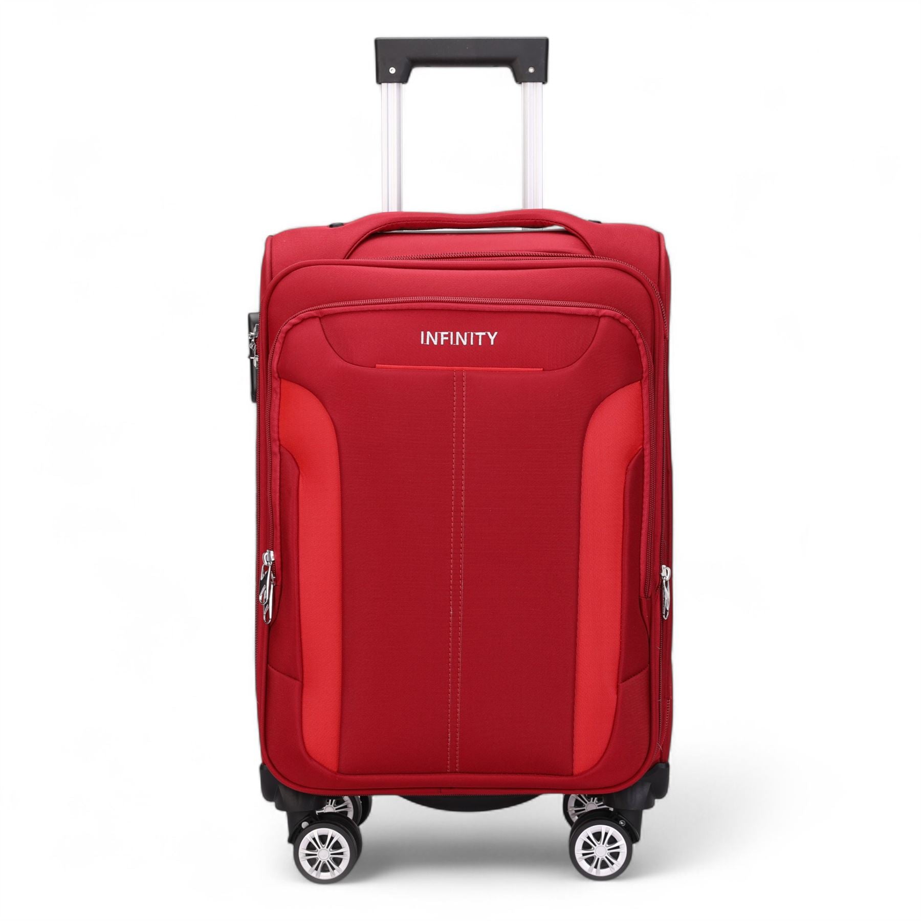 Lightweight Expandable Luggage Softshell 8 Weel Suitcase Set