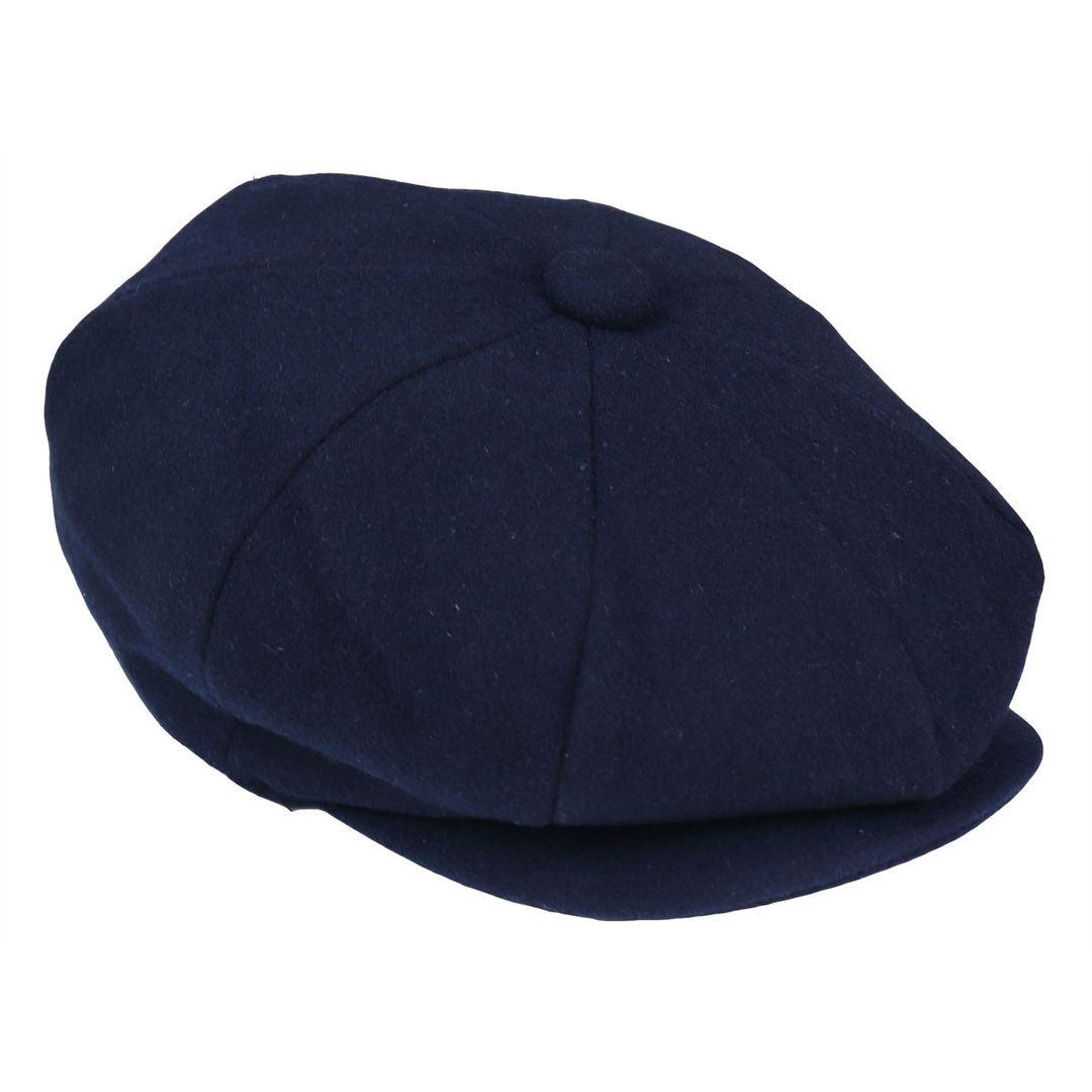 Mens Tweed Newsboy Cap Blinders Baker Boy Flat Grandad Hat 8 Panel Plain - Knighthood Store