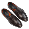 Mens Laced Oxford Shoes Real Leather Black Brown Smart Casual Formal Dress Classic - Knighthood Store