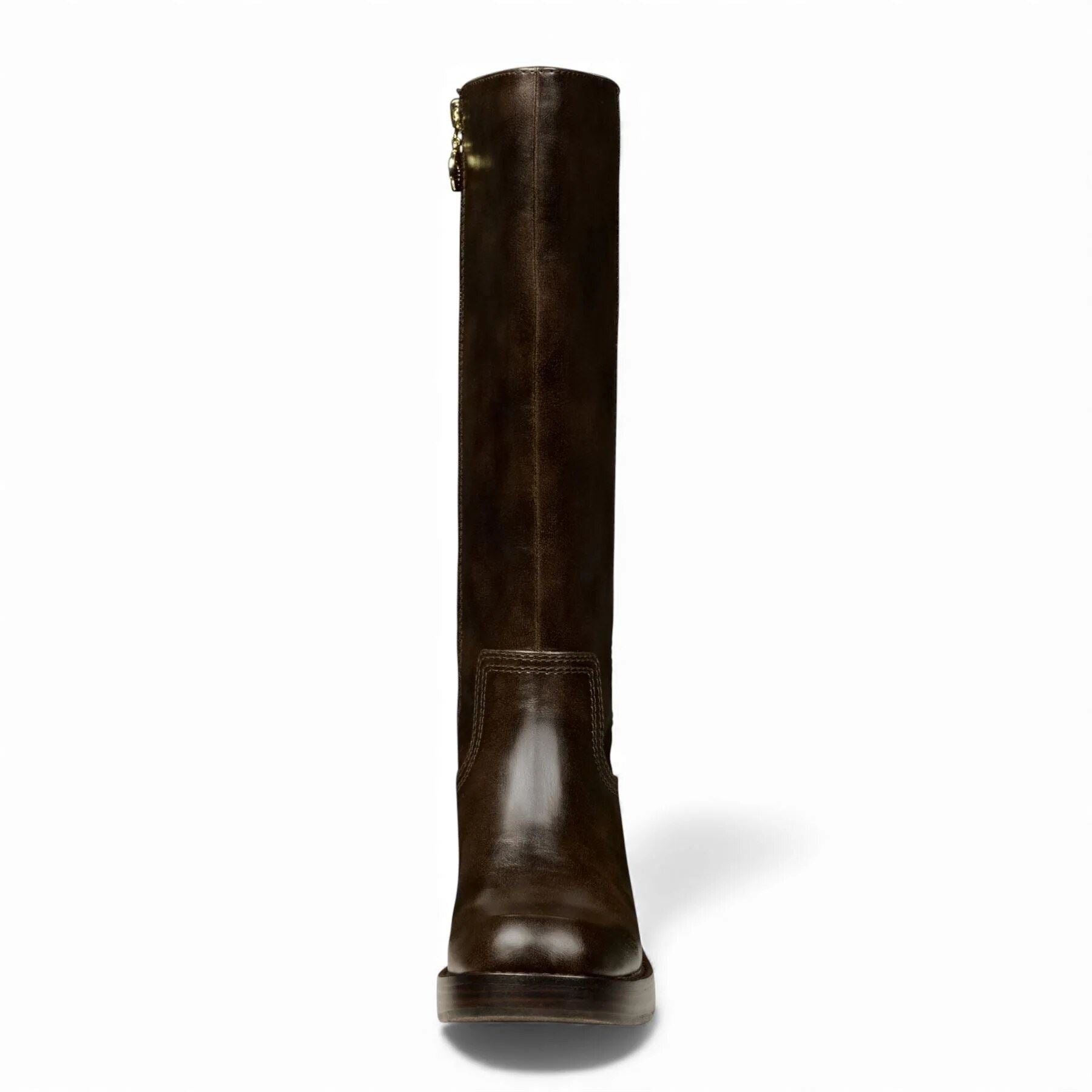 Technique - Women's Brown Faux Leather Knee-High Boots