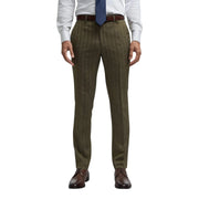 Damon - Men's Olive Green Tweed Trousers