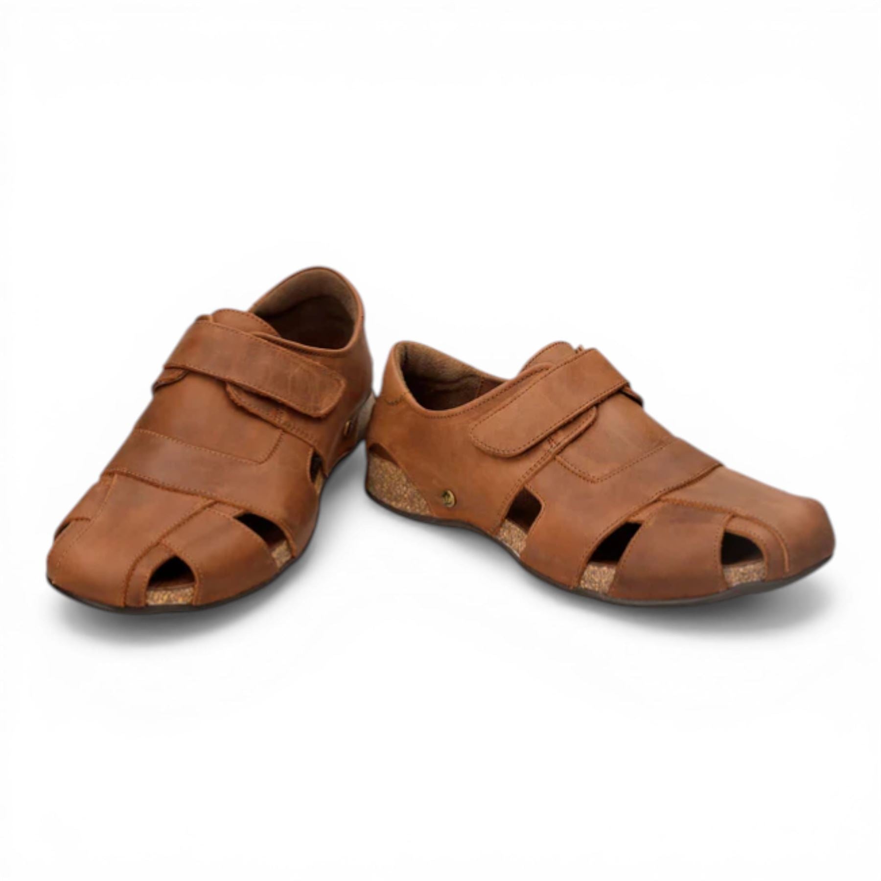 Fletcher Basics C5 - Men's Bark Brown Leather Sandals