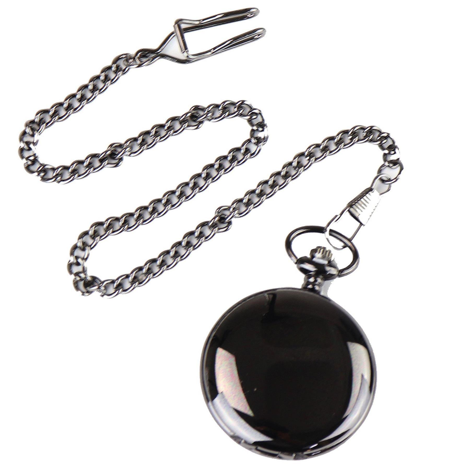 Silver Gold Rose 1920's Classic Blinders Pocket Watch & Chain Vintage Retro - Knighthood Store