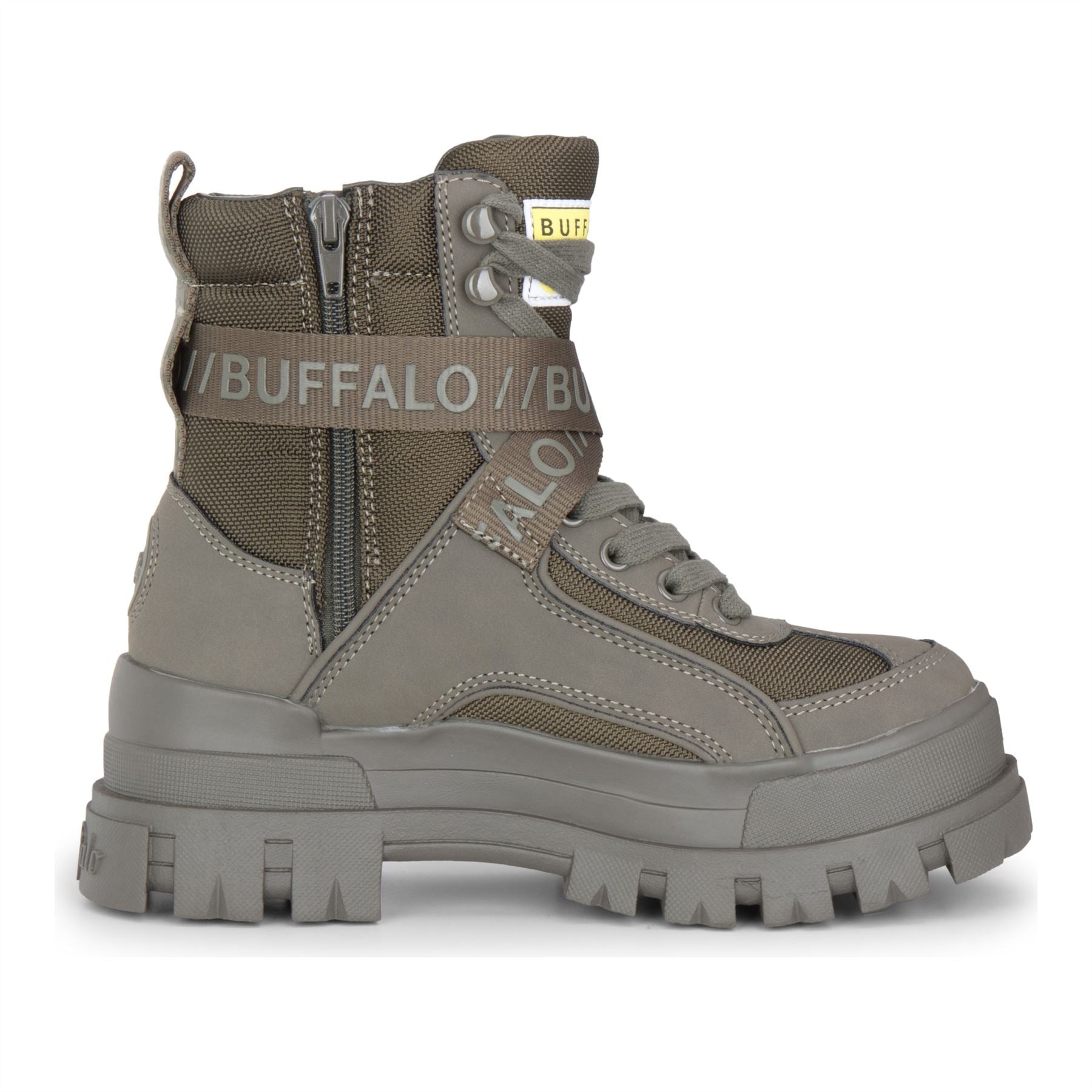 ASPHA COM1 - Women’s Khaki Combat Platform Boots