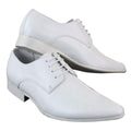 Mens Smart Casual Formal Laced Pointed Leather Shoes Wedding Prom Office Classic - Knighthood Store