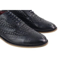 Mens Real Full Leather British Brogues Maroon Brown Black Smart Casual Retro - Knighthood Store