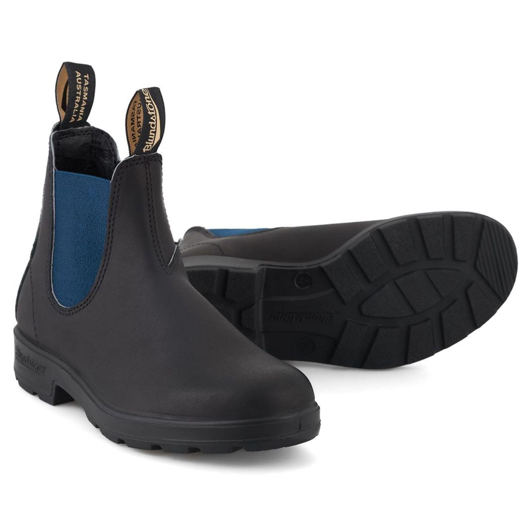 Blundstone 1917 Black Navy Blue Leather Chelsea Boots Ankle Classic Slip On - Knighthood Store