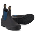 Blundstone 1917 Black Navy Blue Leather Chelsea Boots Ankle Classic Slip On - Knighthood Store