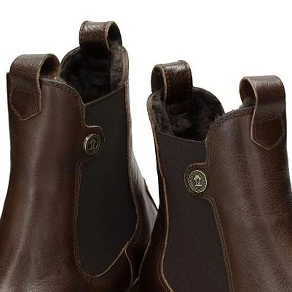 Francesca B13 - Women's Brown Leather Chelsea Boots