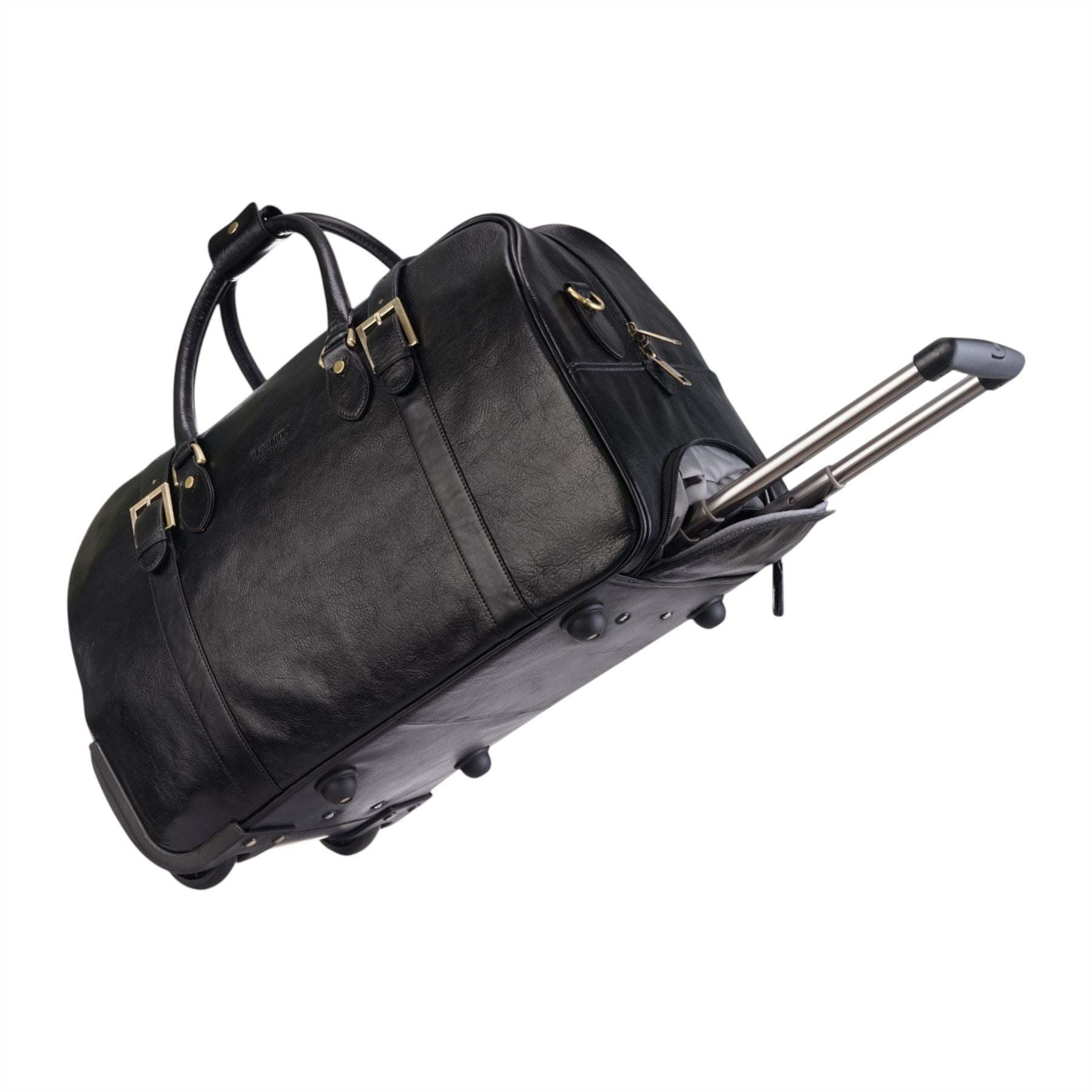 Holt - Genuine Leather Wheeled Duffle Bag