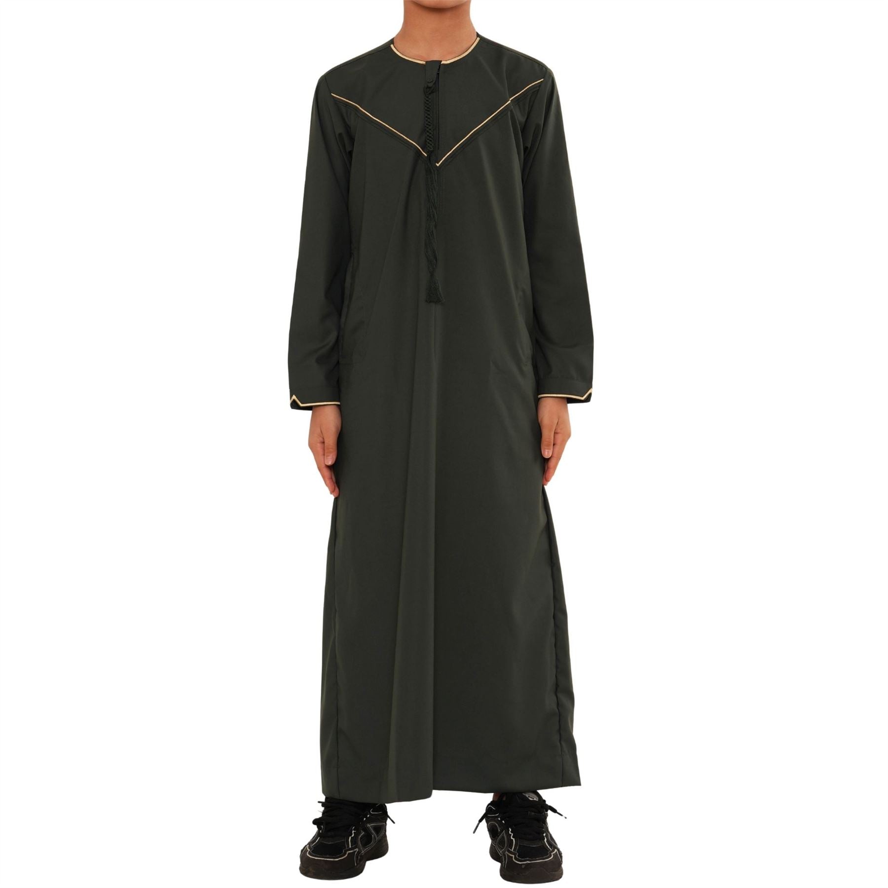 TT-007 - Boy's Emirati Omani Gold Embroidery Thobe