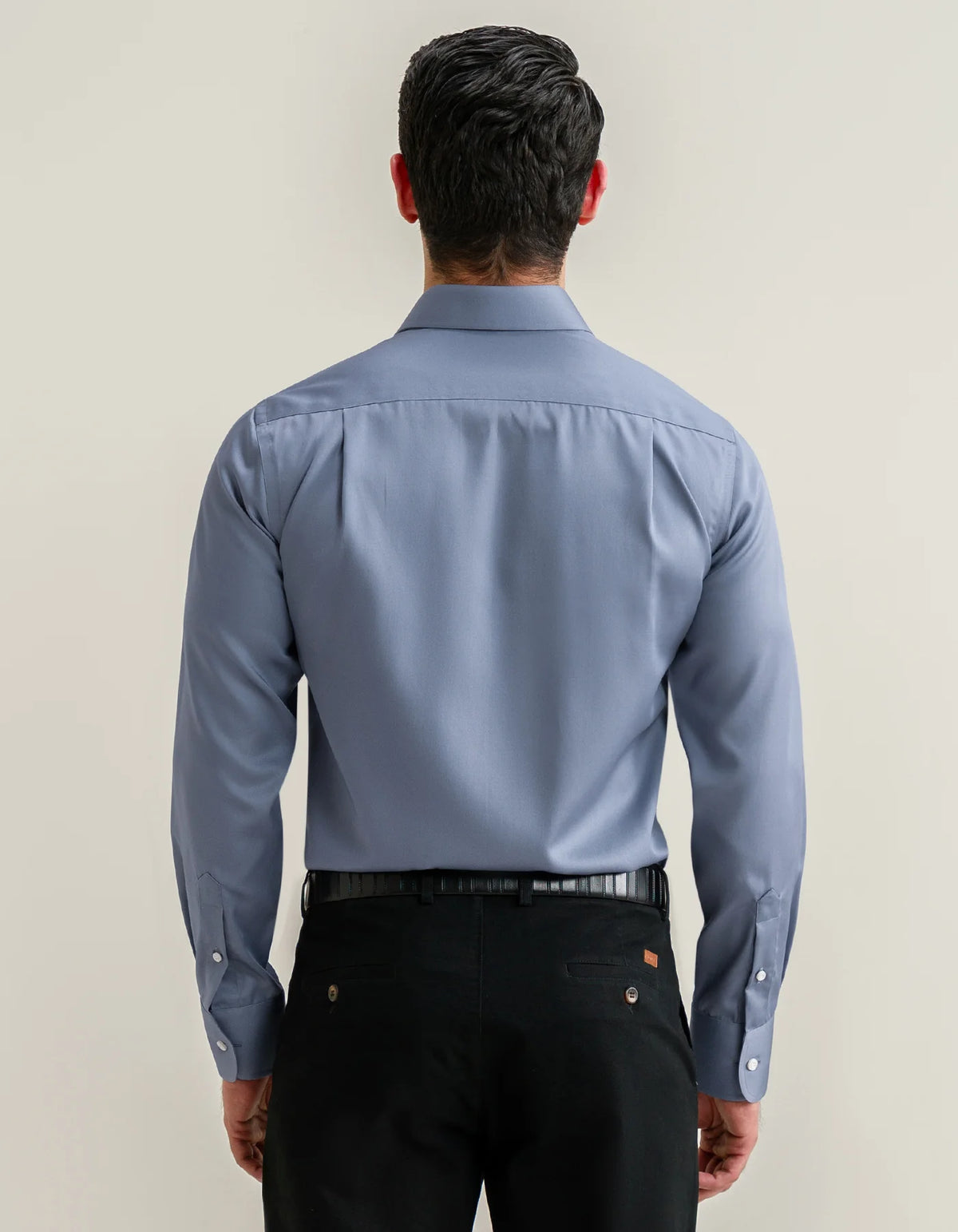 Men's Plain Smart Fit Formal Shirt - Grey