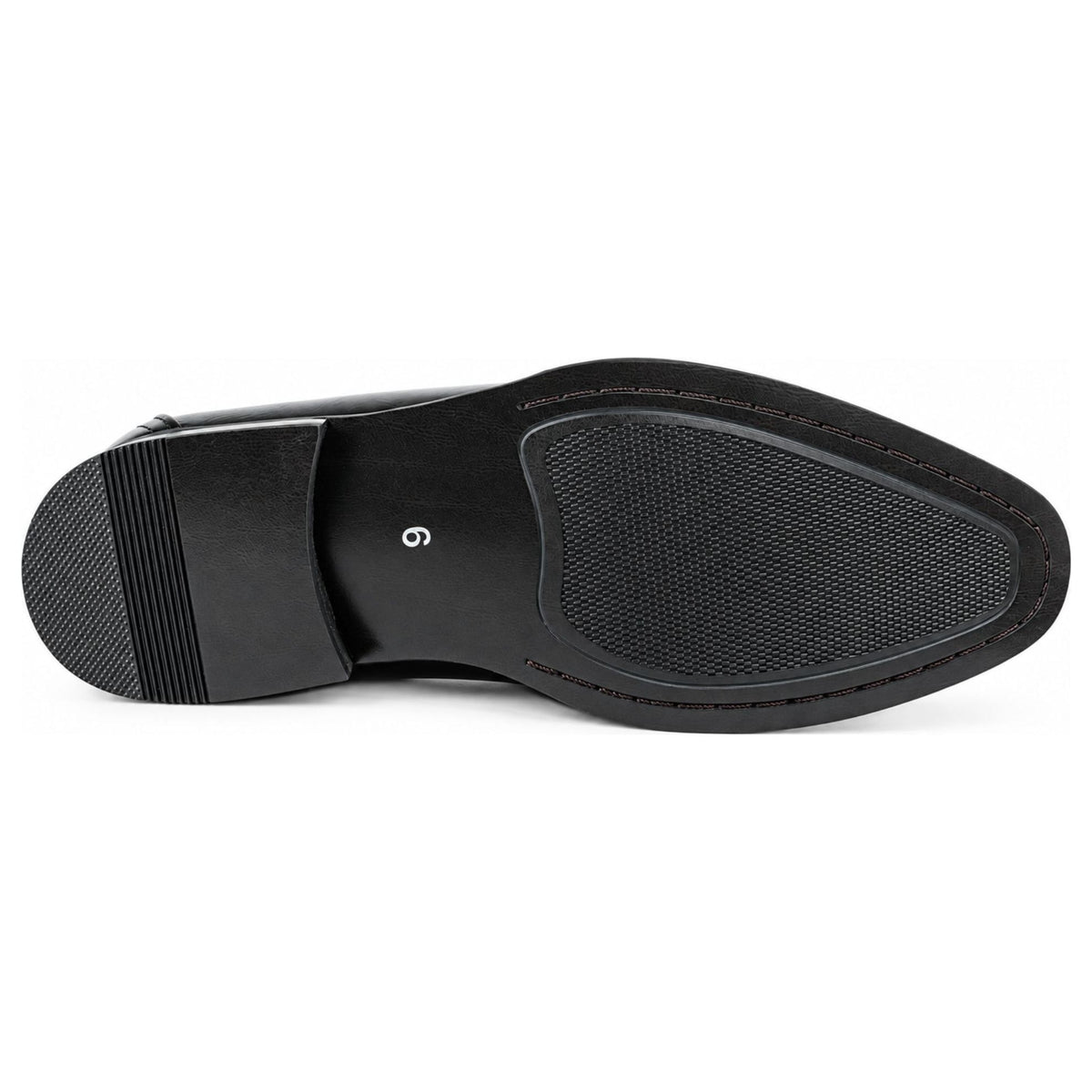 Men's Classic Vegan Leather Slip-On Saddle Strap Loafers