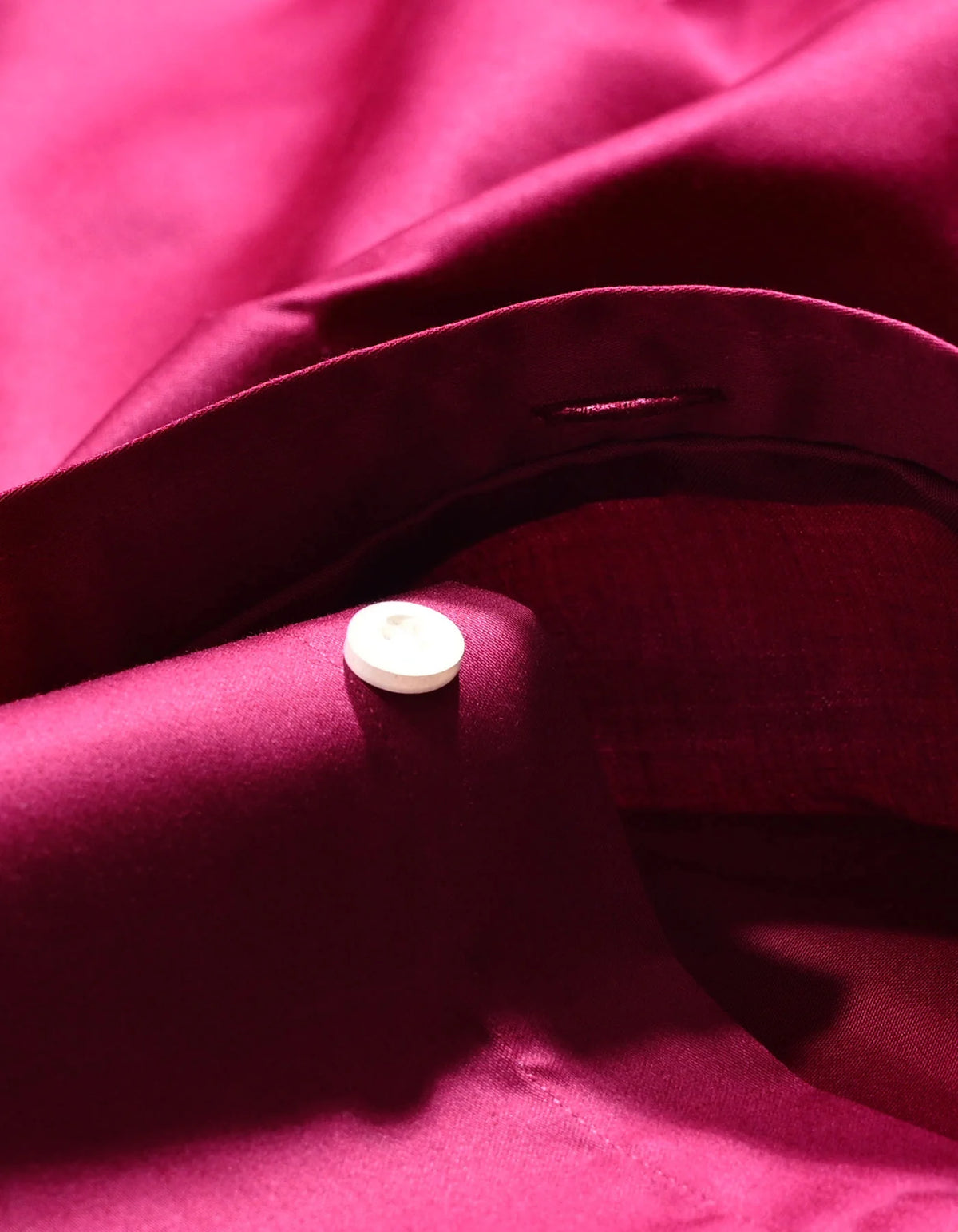 Men's Magenta Satin Dress Shirt