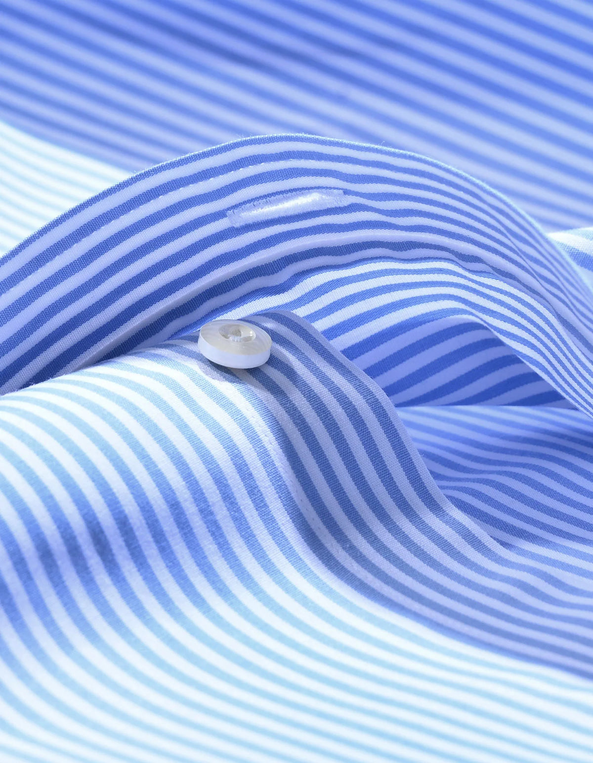 Men's Sky Blue Vertical Striped Formal Shirt